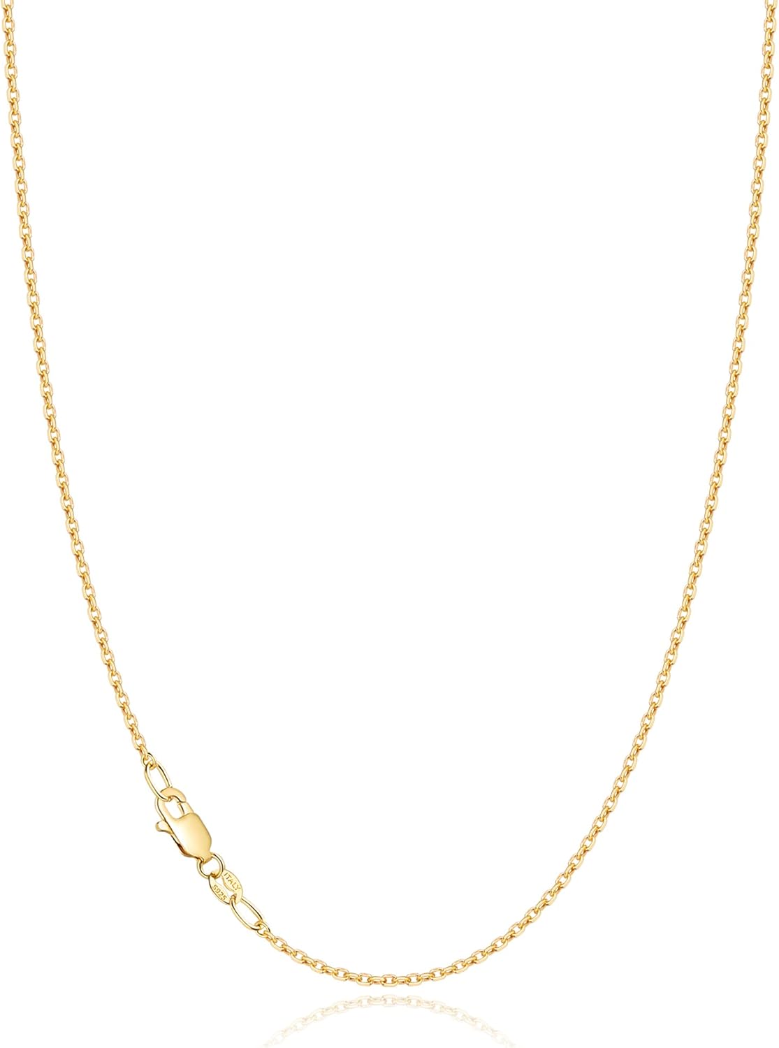 Jewlpire Solid 18k Gold Over 925 Sterling Silver C...