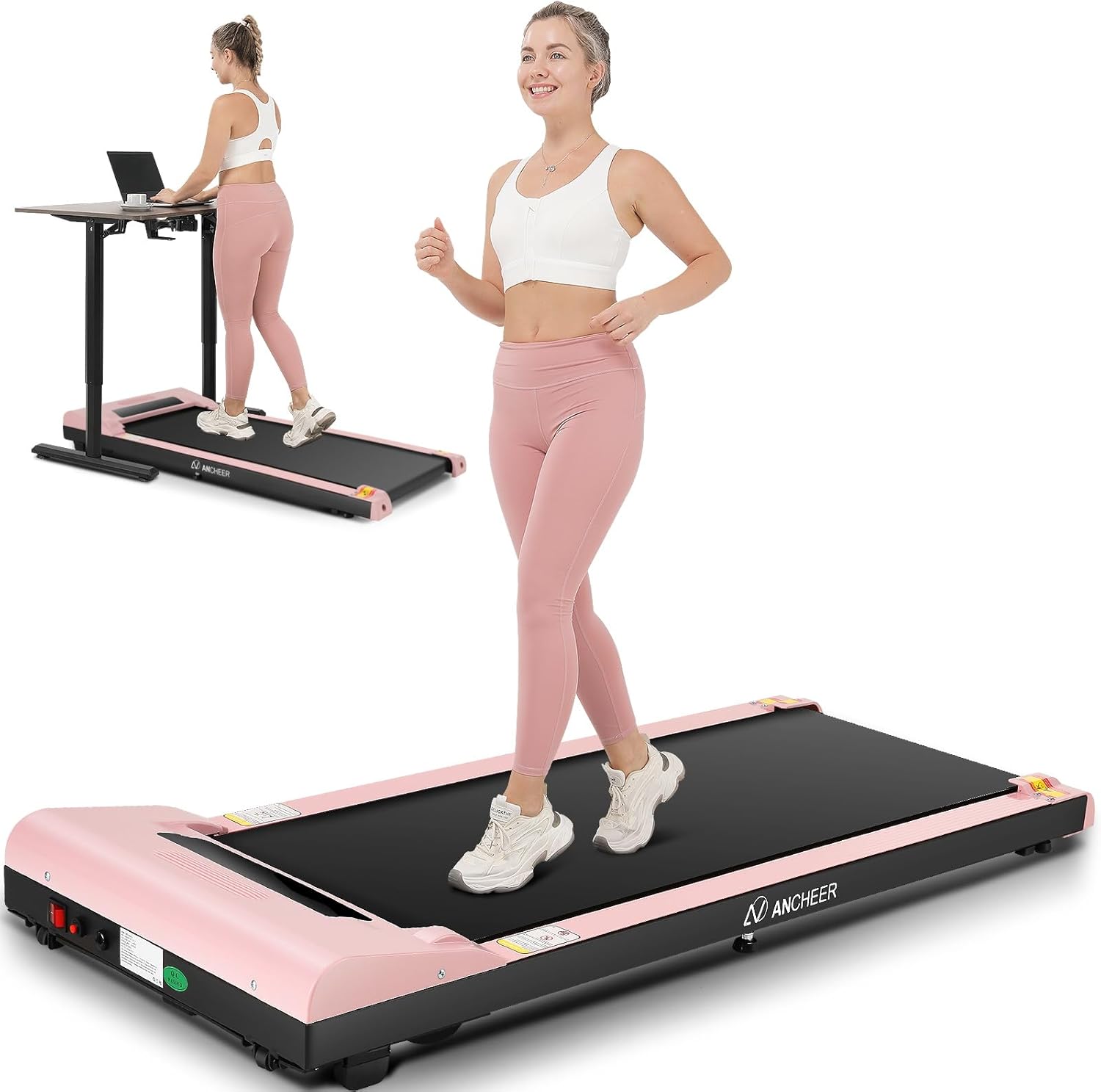 ANCHEER Walking Pad Under Desk Treadmill for Home Office with App Control 2.5 HP...