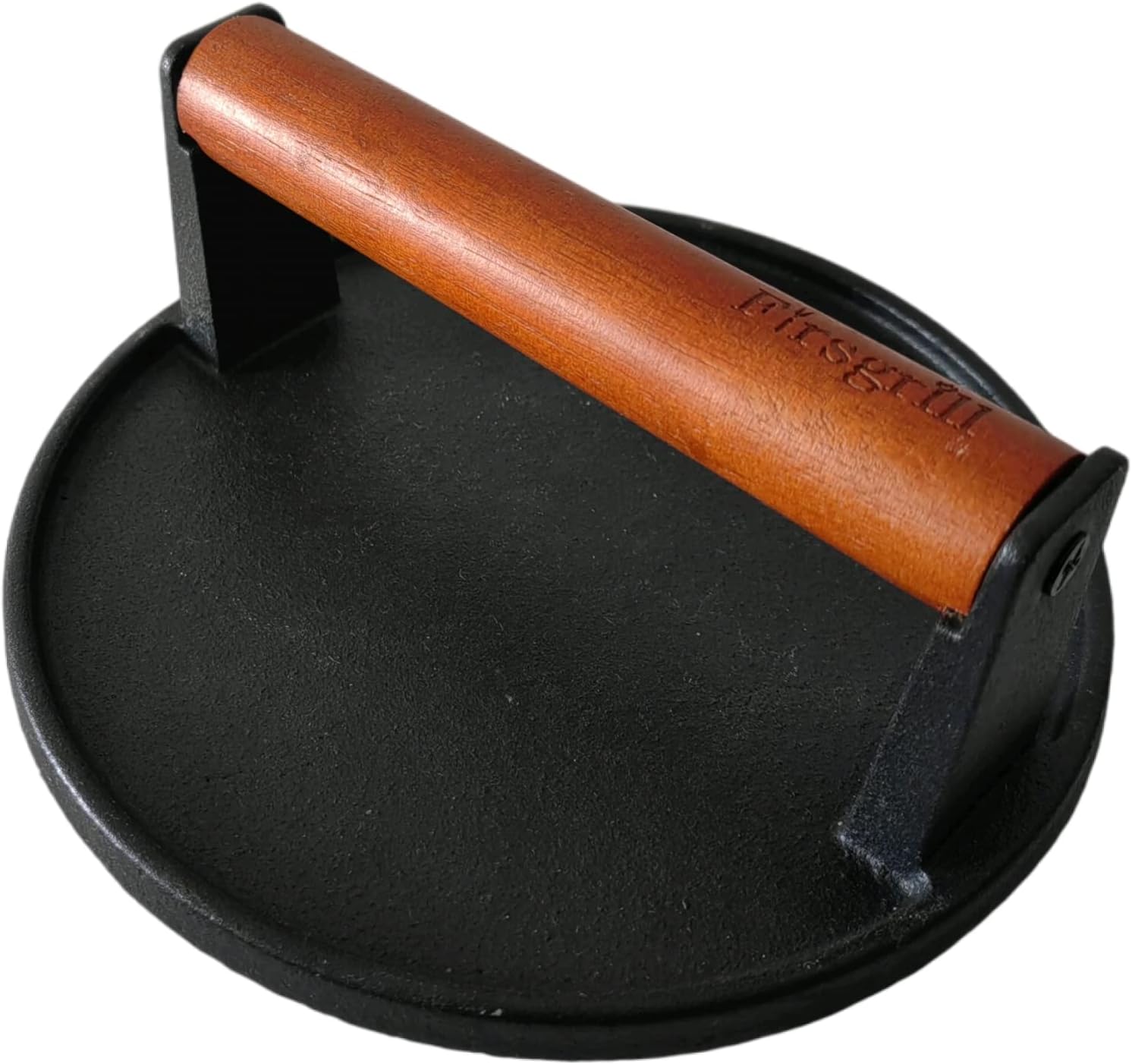 Burger Press 7.08" Round,Heavy-Duty Cast Iron Smash Burger Press Meat Steak With...
