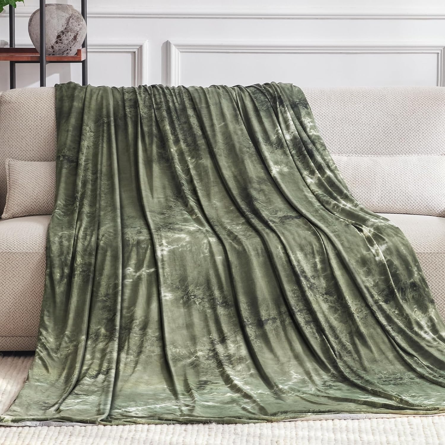 Guohaoi Cooling Blanket (90"x108"King Size) for HotSleepers,Decortive Tie Dye,Ab...