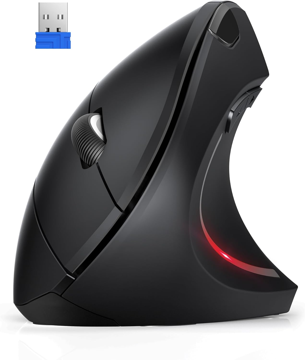 TechRise Ergonomic Mouse, 4800 DPI Wireless Vertical Mouse, 2.4G Optical Compute...