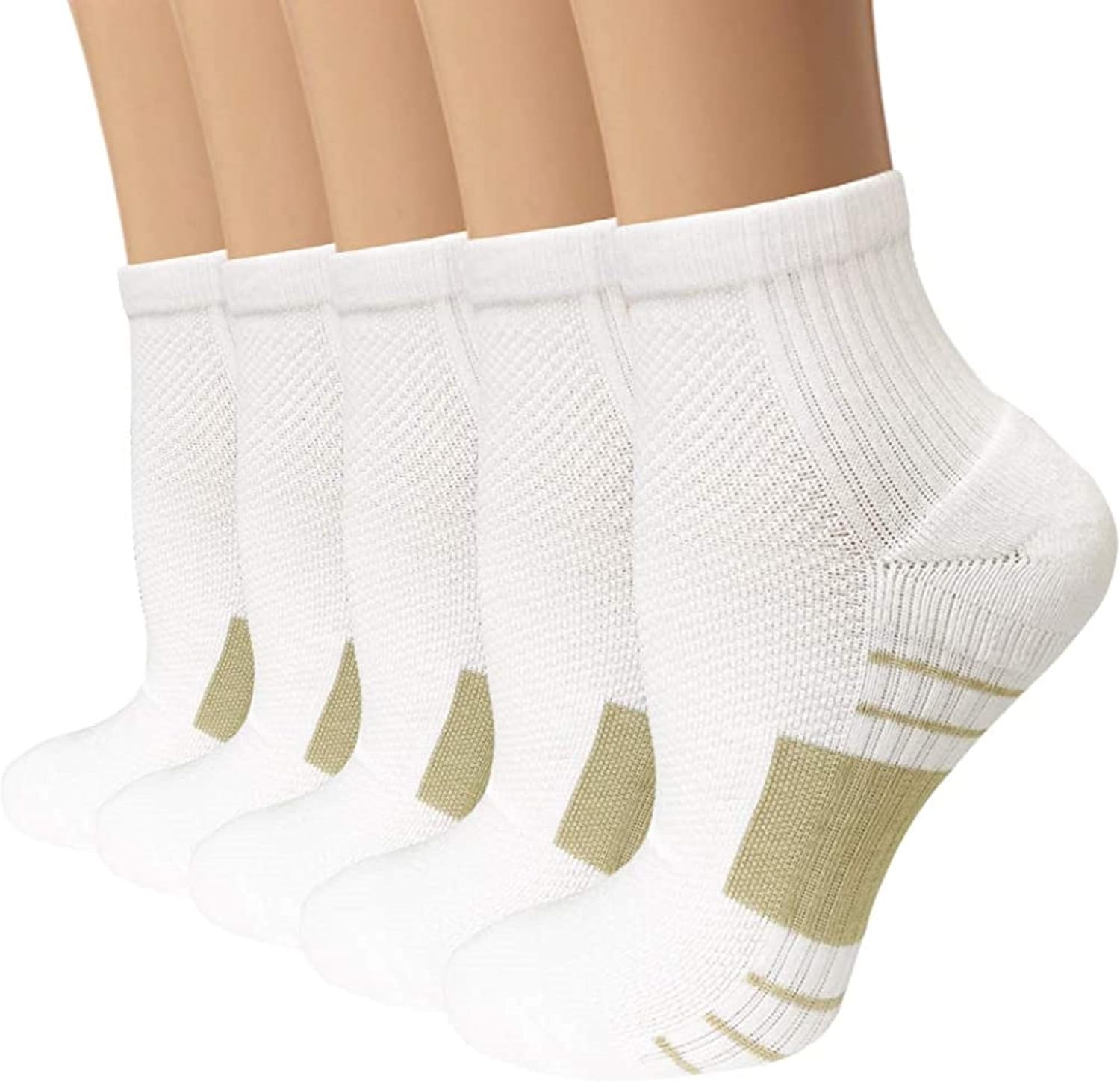 Iseasoo Copper Compression Socks for Men & Women Circulation-Ankle Plantar Fasci...