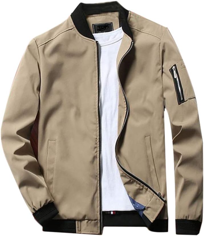 Lavnis Men's Flight Bomber Jacket, Special Lightweight Softshell Coat, Innovativ...