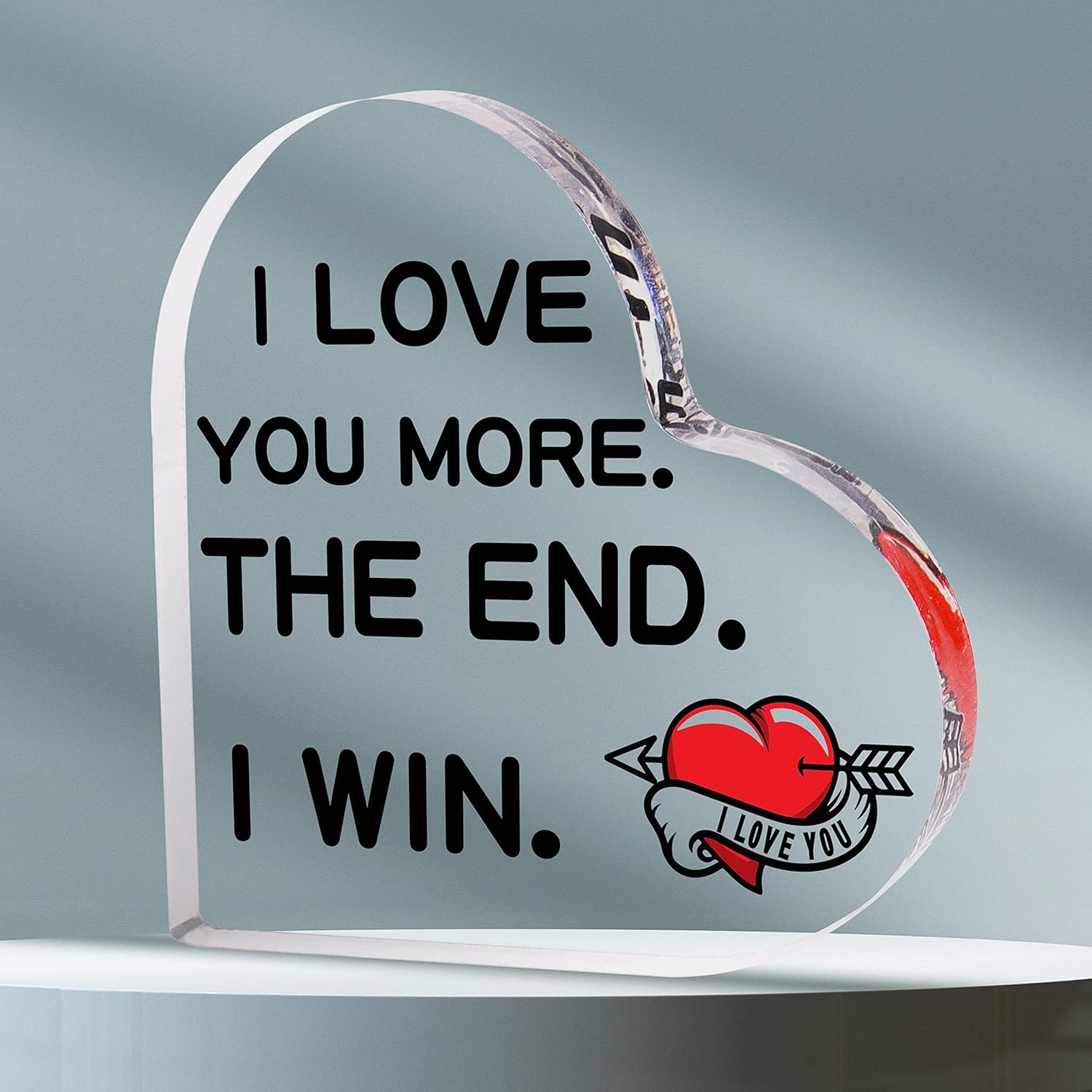 Merclix Love Acrylic Plaque Boyfriend Gifts for Him Husband Gifts from Wife Birt...