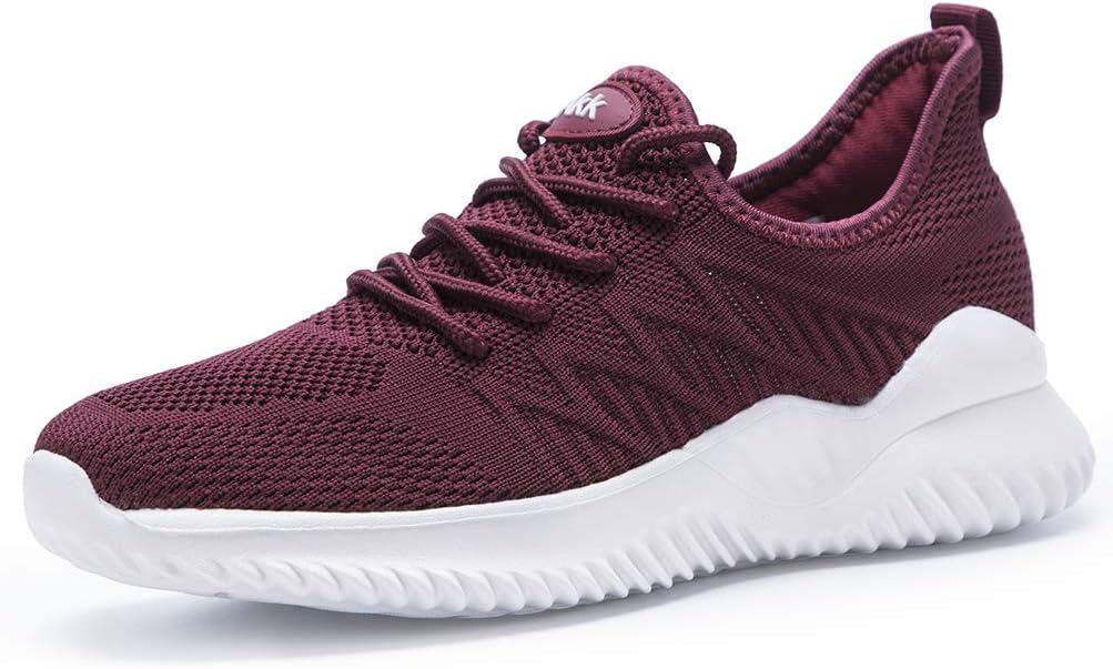 Womens Walking Tennis Shoes - Slip On Memory Foam Lightweight Casual Sneakers fo...