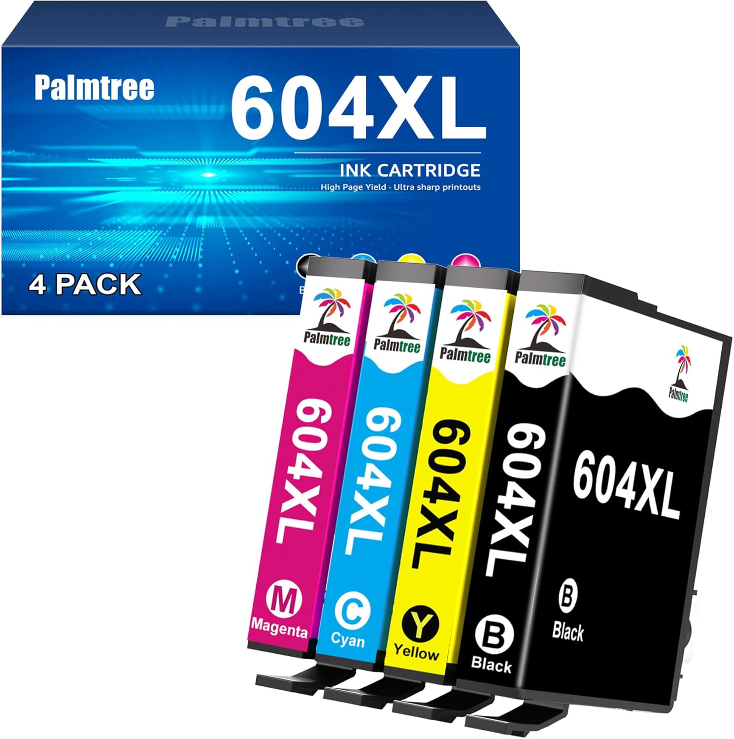 Palmtree 604XL Ink Cartridges Multipack High Yield Replacement for Epson 604 ink...