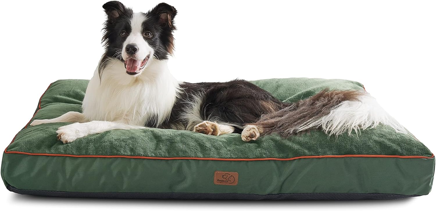 Bedsure Waterproof Dog Beds, Special 4 Inch Thick Bed for Extra Large Dogs, Inno...