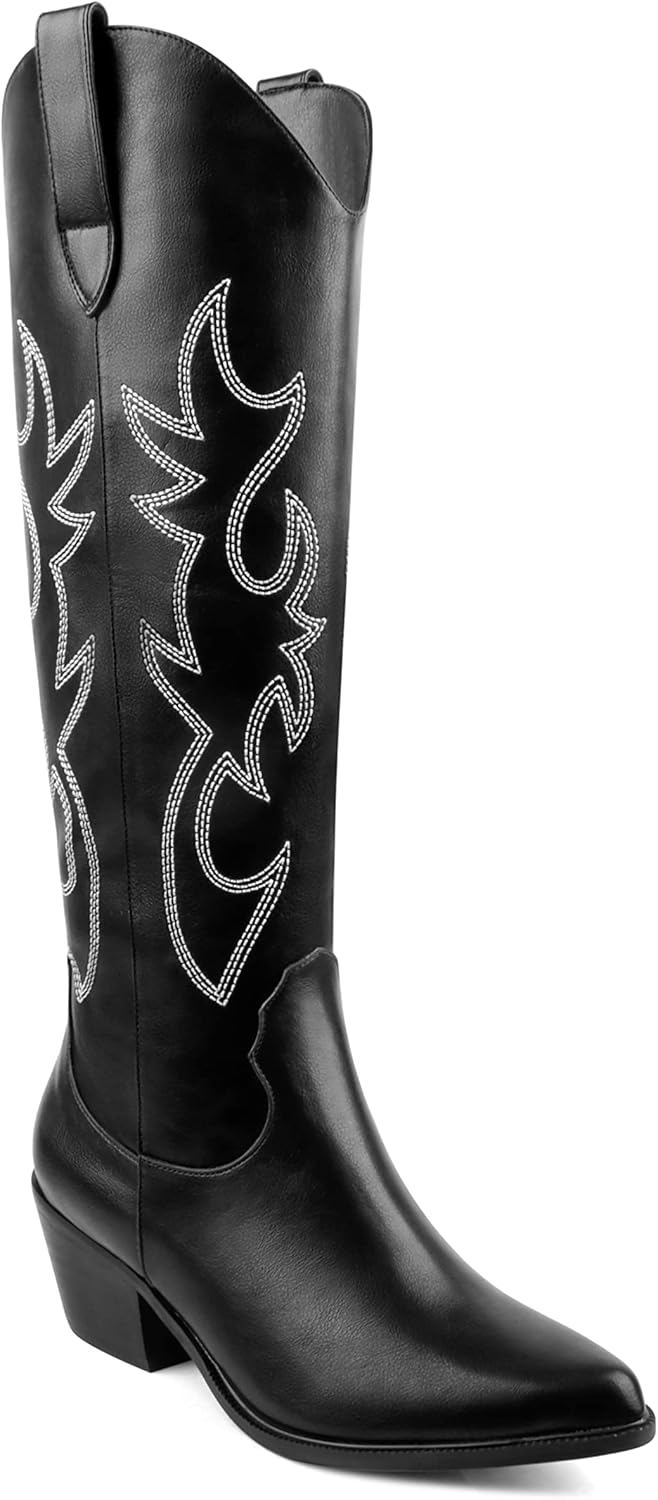 Zzheels Cowboy Boots for Women, Special Western Ankle High Cowgirls Boots, Uniqu...