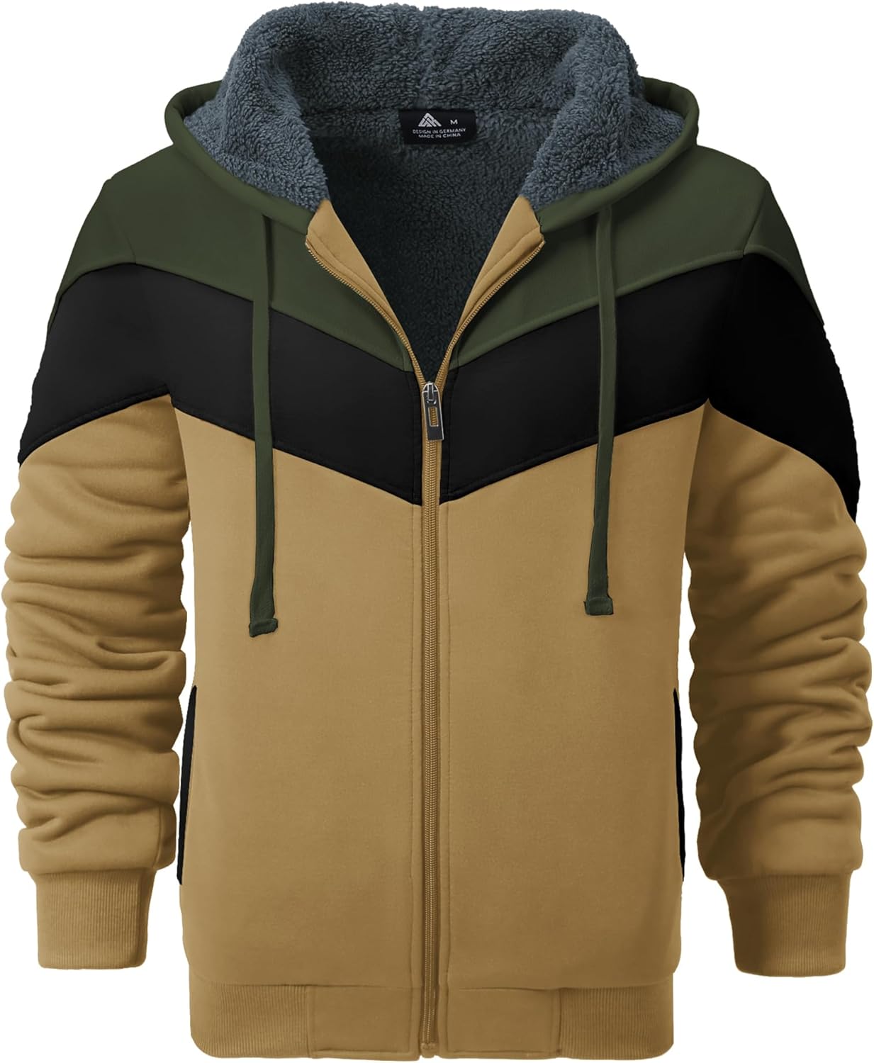 GEEK LIGHTING Hoodies for Men Heavyweight Fleece Sweatshirt - Full Zip Up Thick...