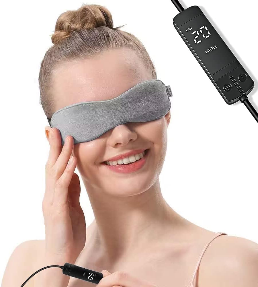 Aroma Season Moist Heated Eye Mask for Blepharitis and Dry Eyes Treatment, Warm...