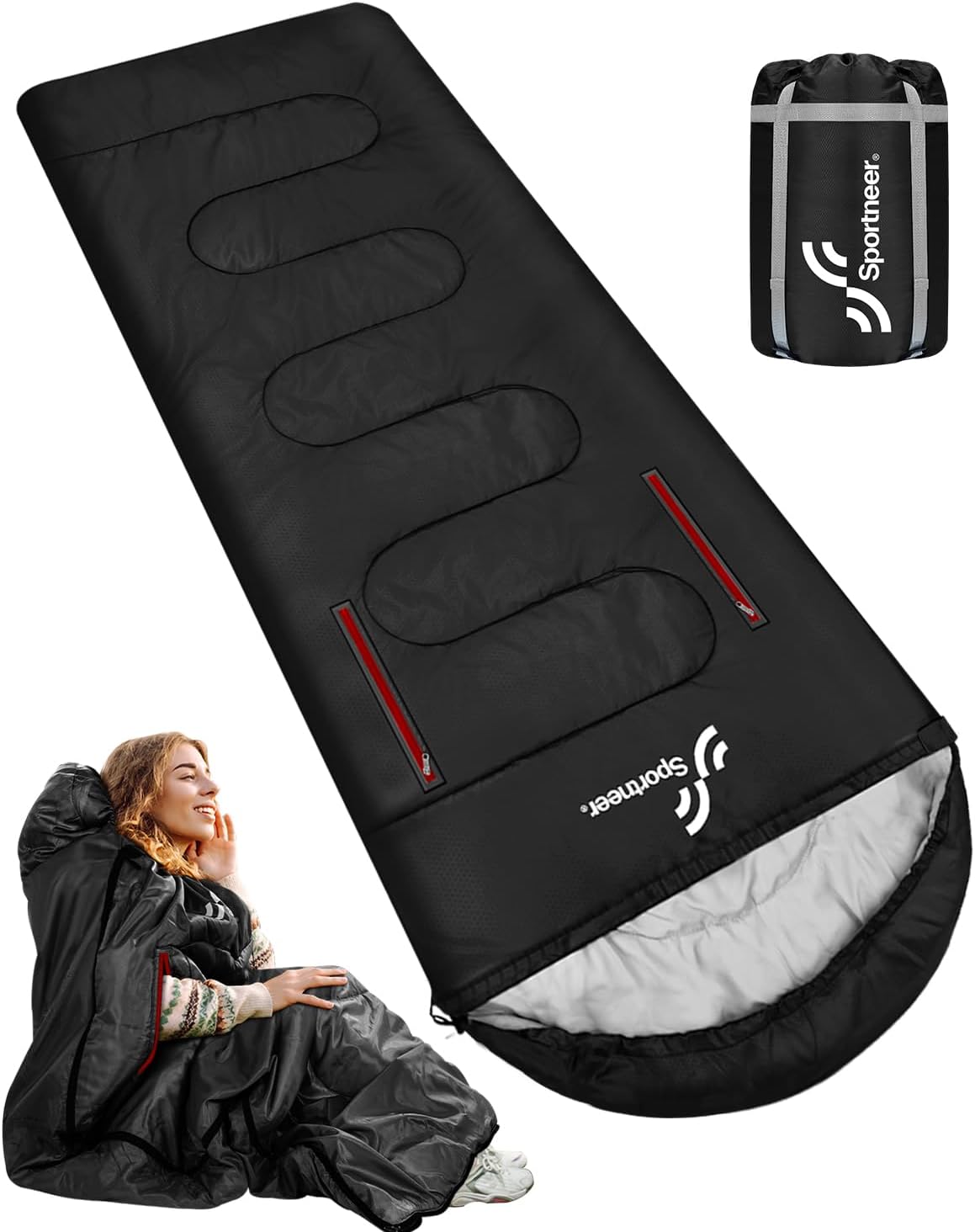 Sportneer Sleeping Bag, Innovative Wearable Sleeping Bag for Adults, Affordable...