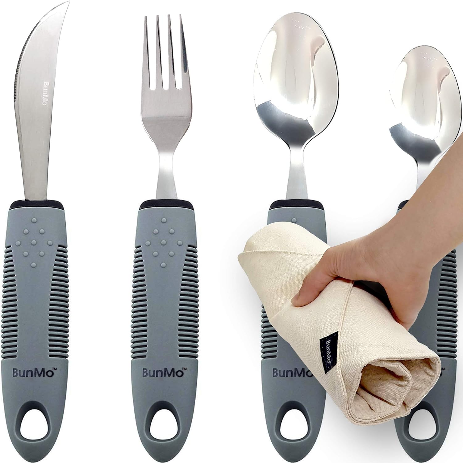 BUNMO Utensils, Special Utensils for Elderly, Innovative Utensils for Arthritis,...