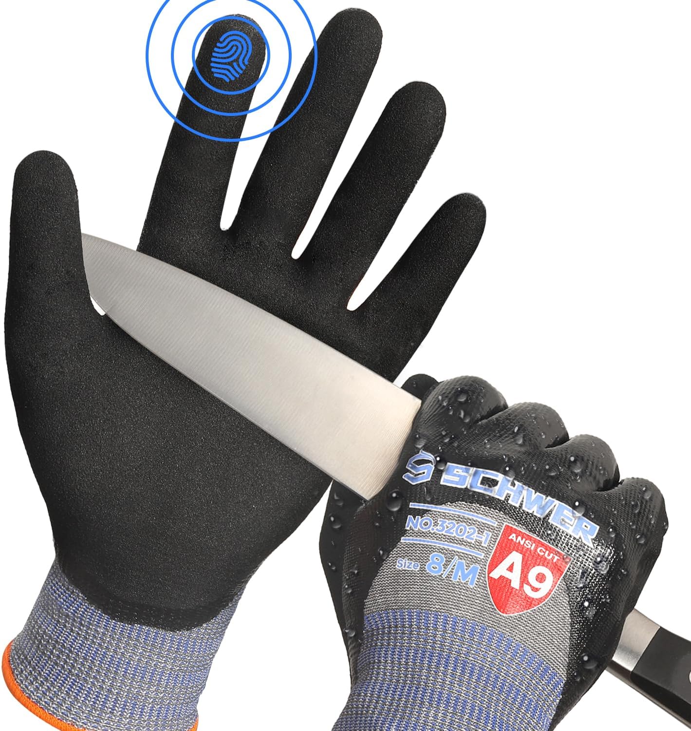 Schwer ProGuard-X ANSI A9 Highest Level Cut/Abrasion/Puncture Resistant Gloves f...