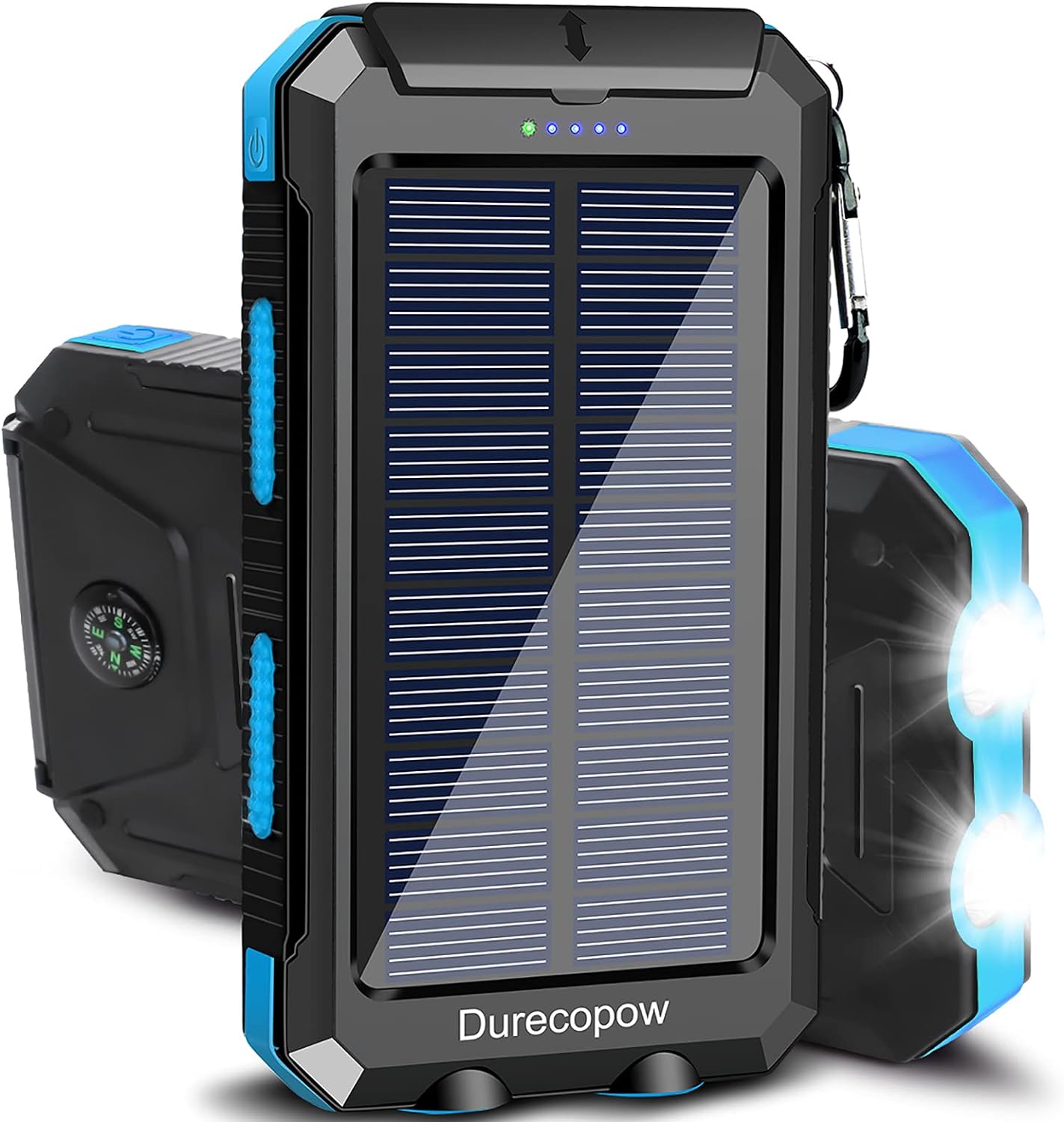 Solar Charger, 20000mAh Portable Outdoor Waterproof Solar Power Bank, Camping Ex...