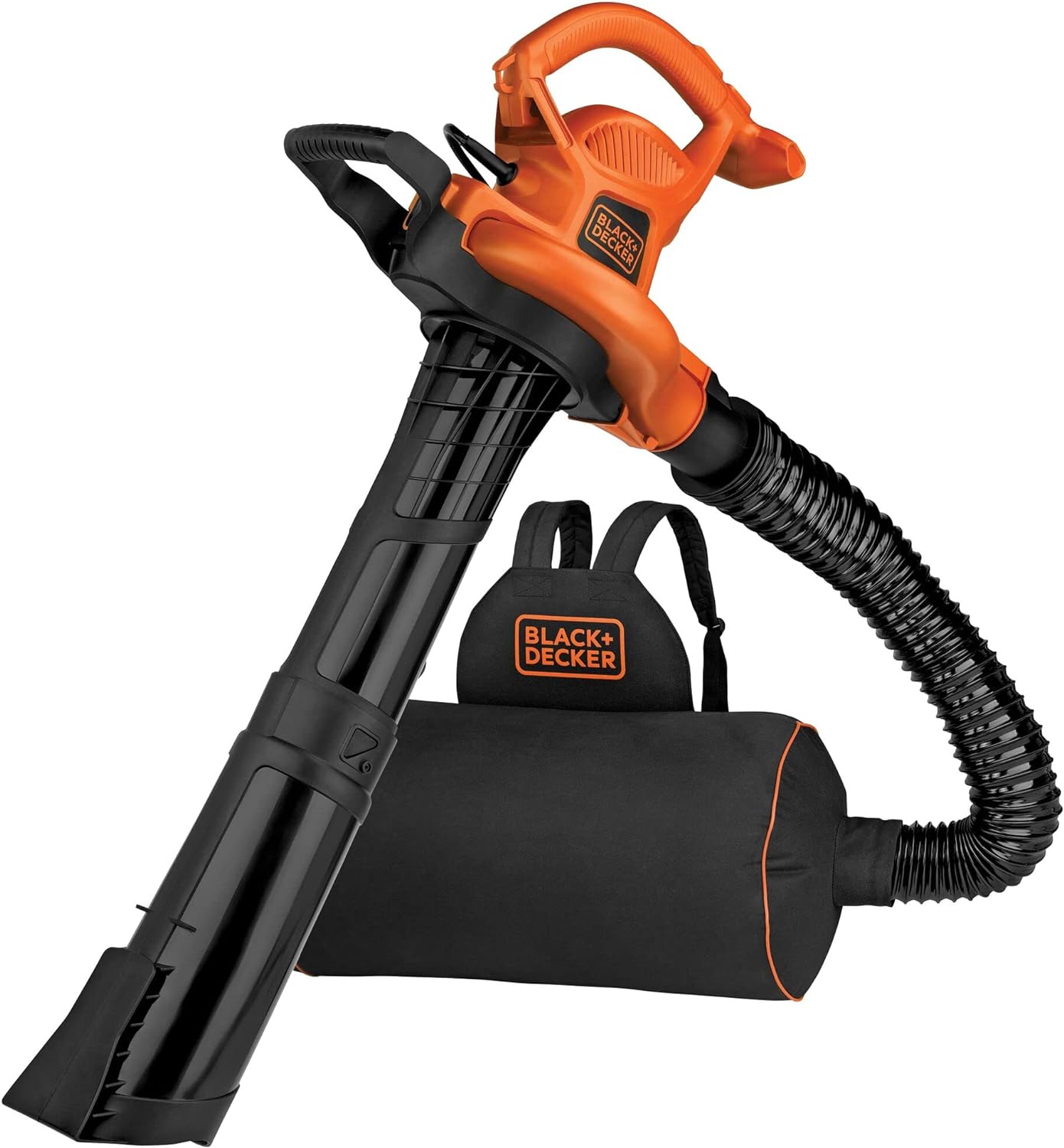 BLACK+DECKER Electric Leaf Blower, Leaf Vacuum and Mulcher 3 in 1, 250 mph Airfl...