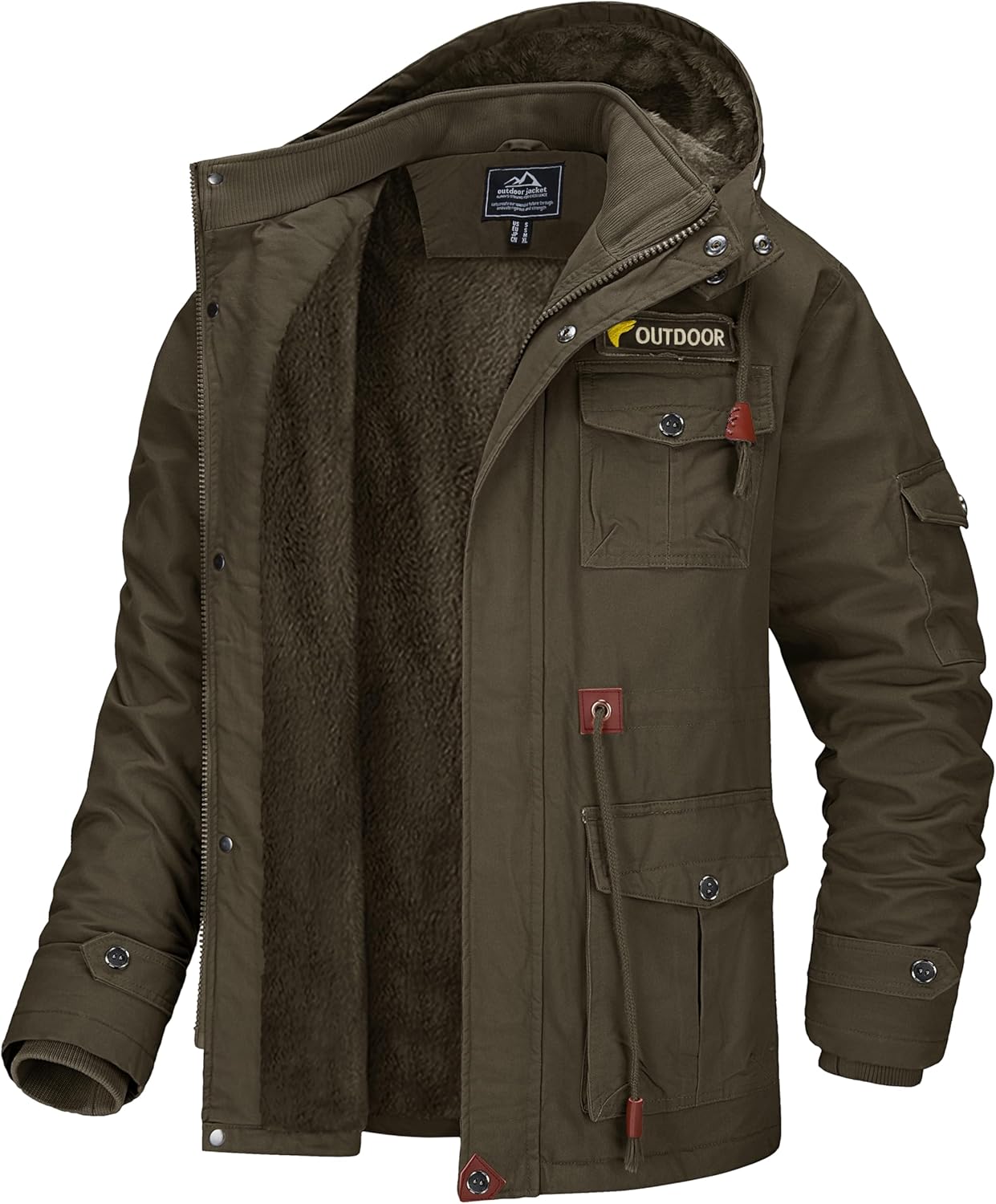 MAGCOMSEN Men's Winter Coat, Special Military Jacket, High-Quality Fleece Lined...