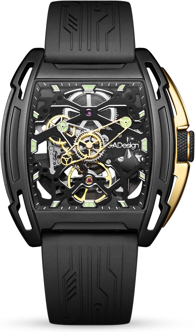 CIGA Design Z Series Automatic Mechanical Watch, Special Luxury Skeleton Wristwa...