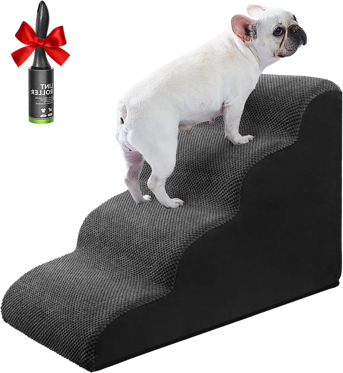 Ryoizen Dog Stairs Ramps to High Beds and Couch Up to 24'', Dog Step for Small L...