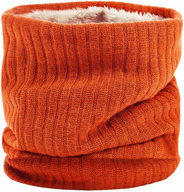 HGDGears Neck Warmer Windproof Thermal Knitted Snood Scarf for Men Women Thick W...