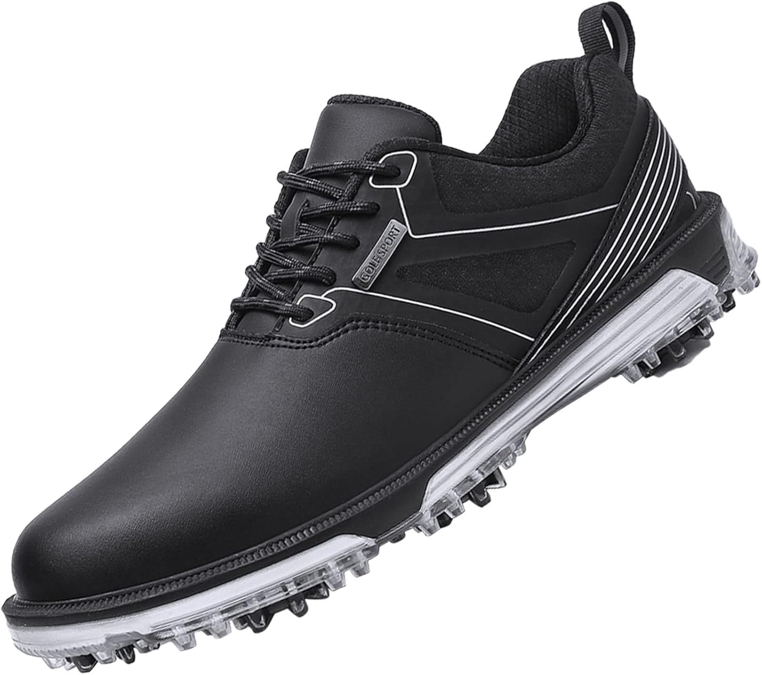 ULTIANT Men's Golf Shoes Fixed Nailless Sole Waterproof Lightweight No-Slip Walk...