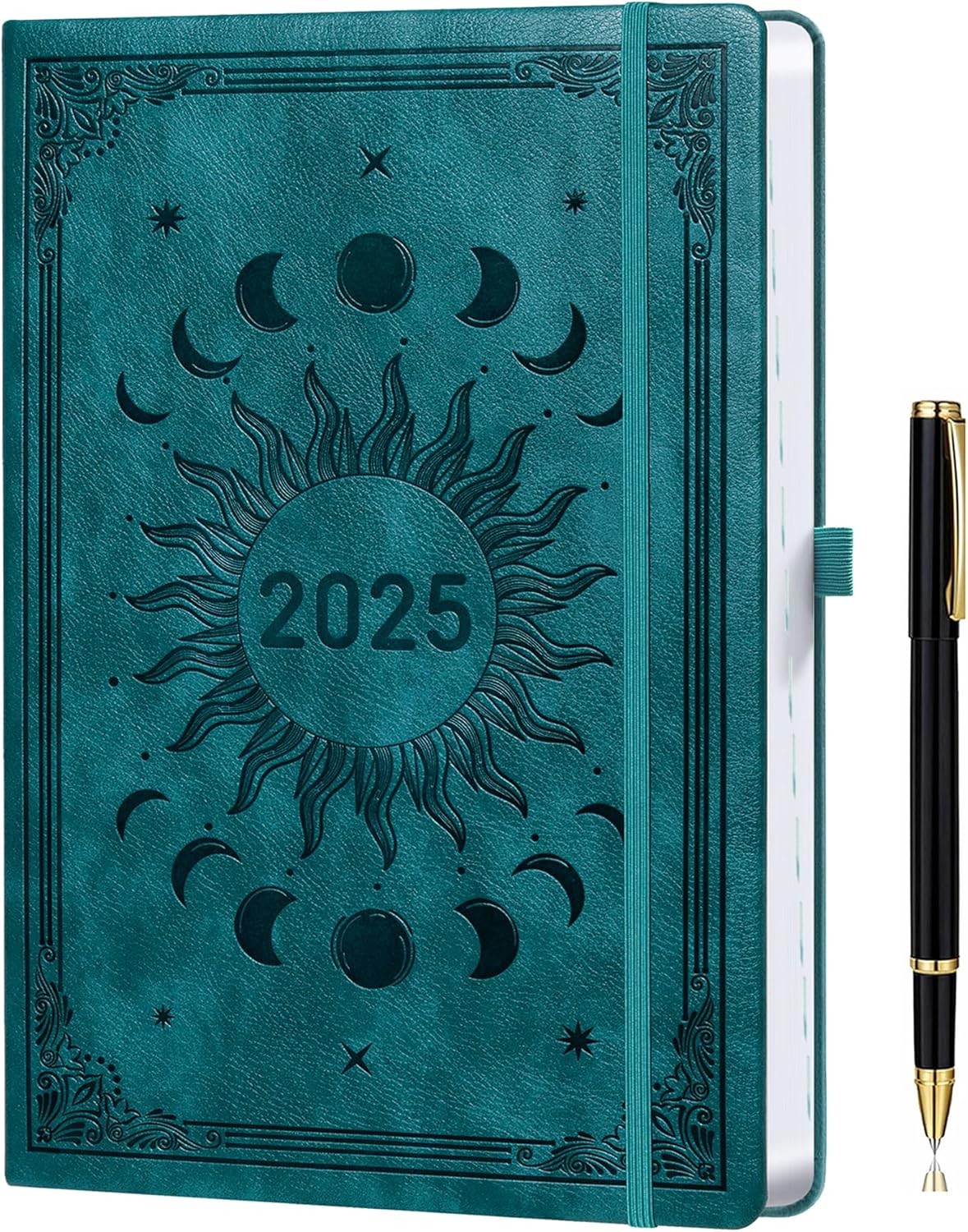 Diary 2025 A5 Week To View Full Year Planner - Weekly & Monthly Planner with Pen...
