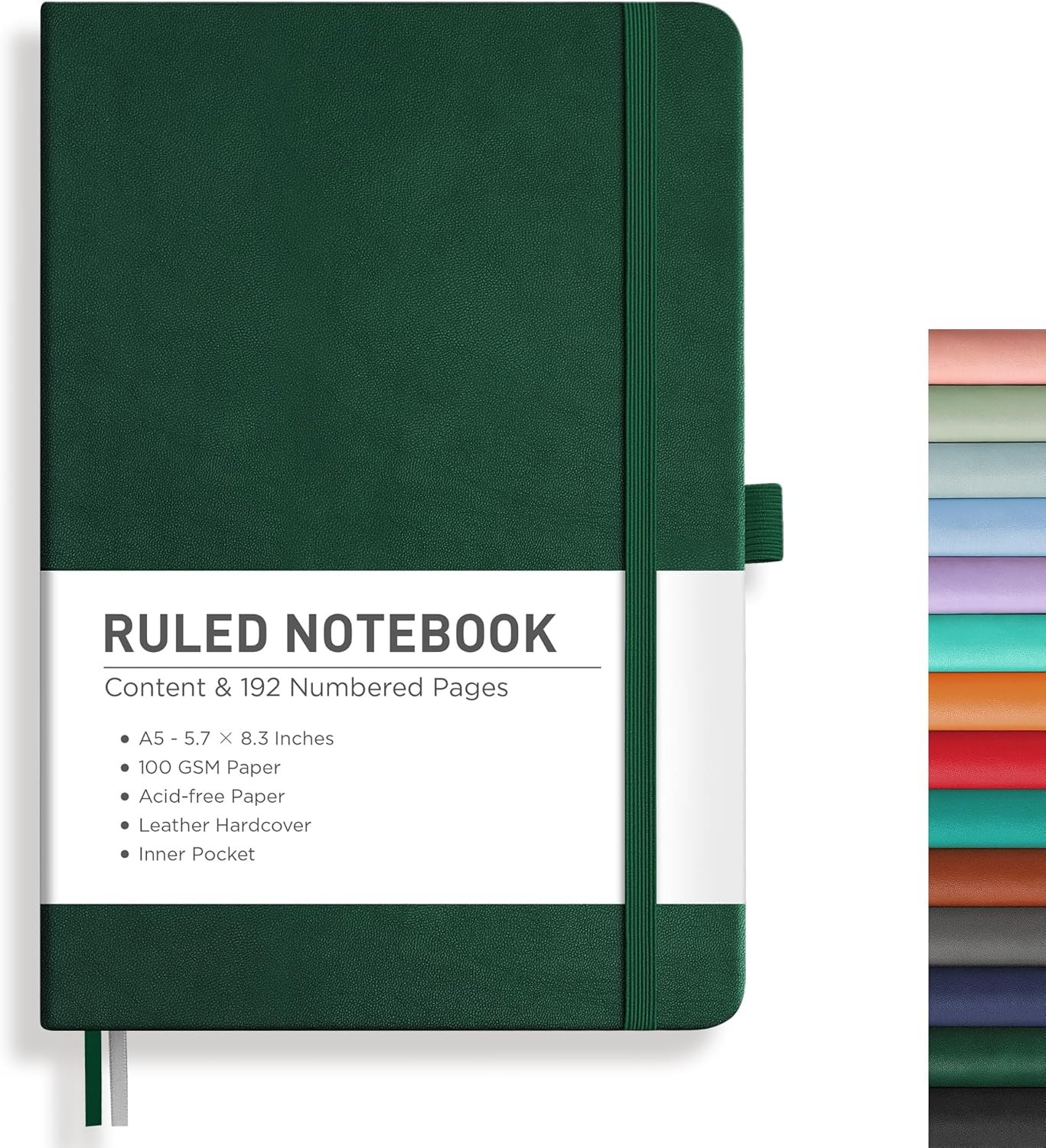RETTACY Journaling Notebooks, A5 Lined Notebook Journal with 192 Numbered Pages,...