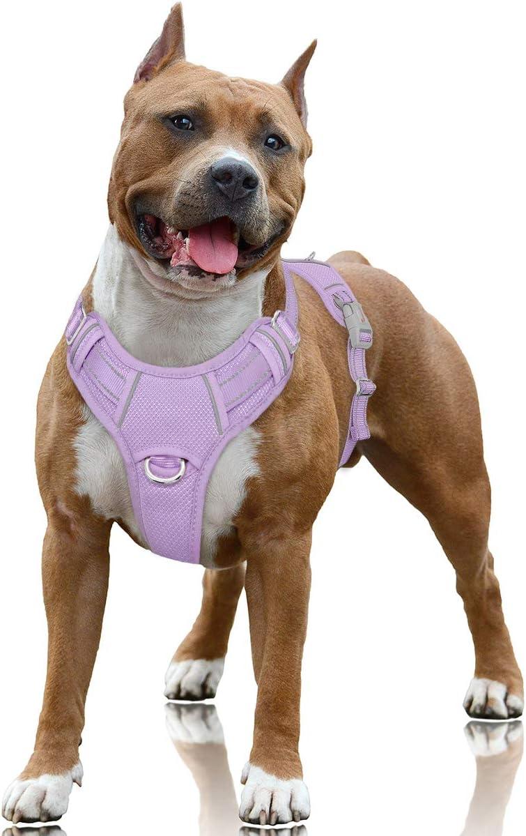 BARKBAY No Pull Dog Harness Large Step in Reflective Dog Harness with Front Clip...