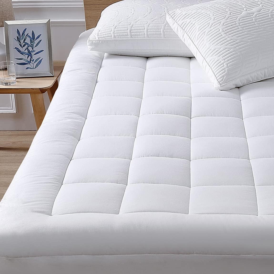 Twin XL Mattress Pad, Special Pillow Top Cover with Stretches to 18” Deep Pocket...