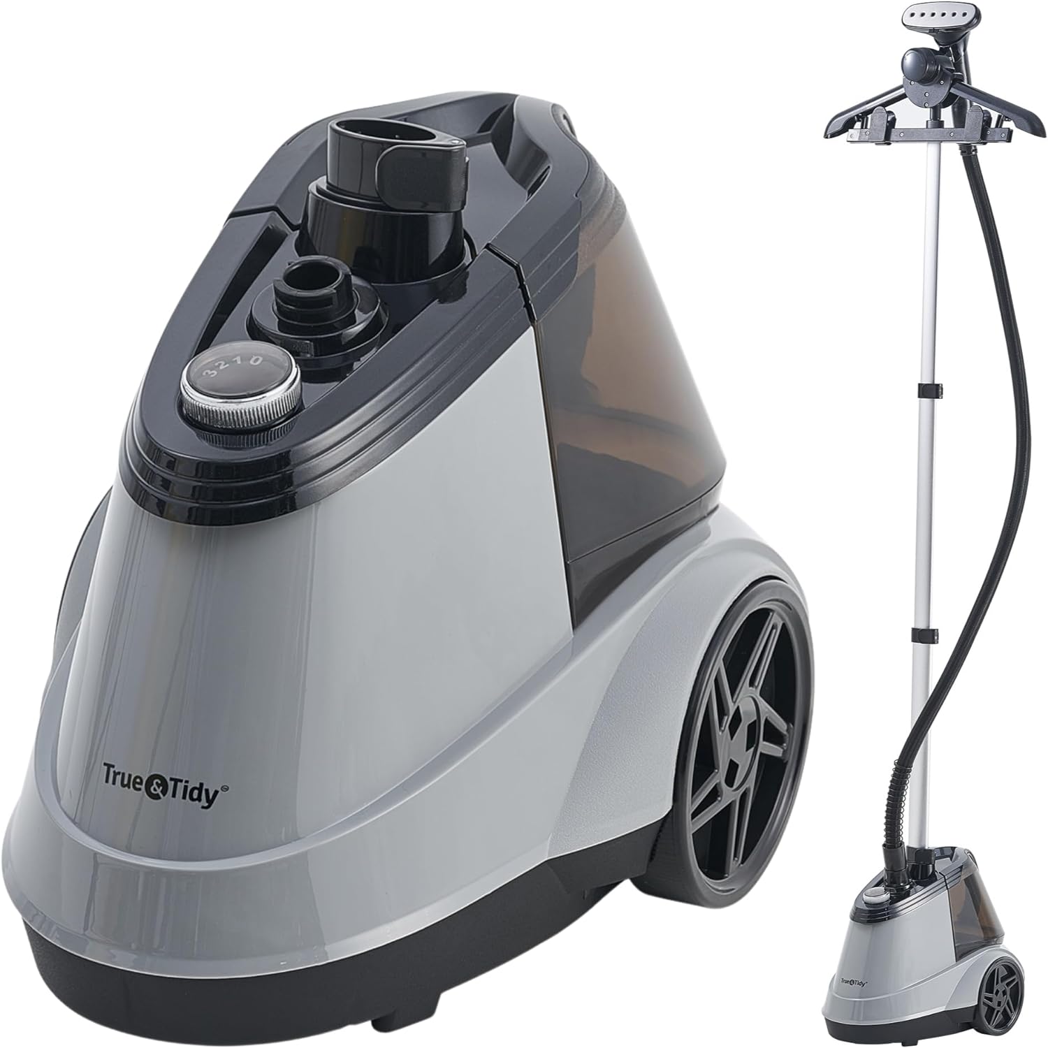True & Tidy® Commercial Standing Clothes Steamer, Heavy Duty with 90+ mins of St...