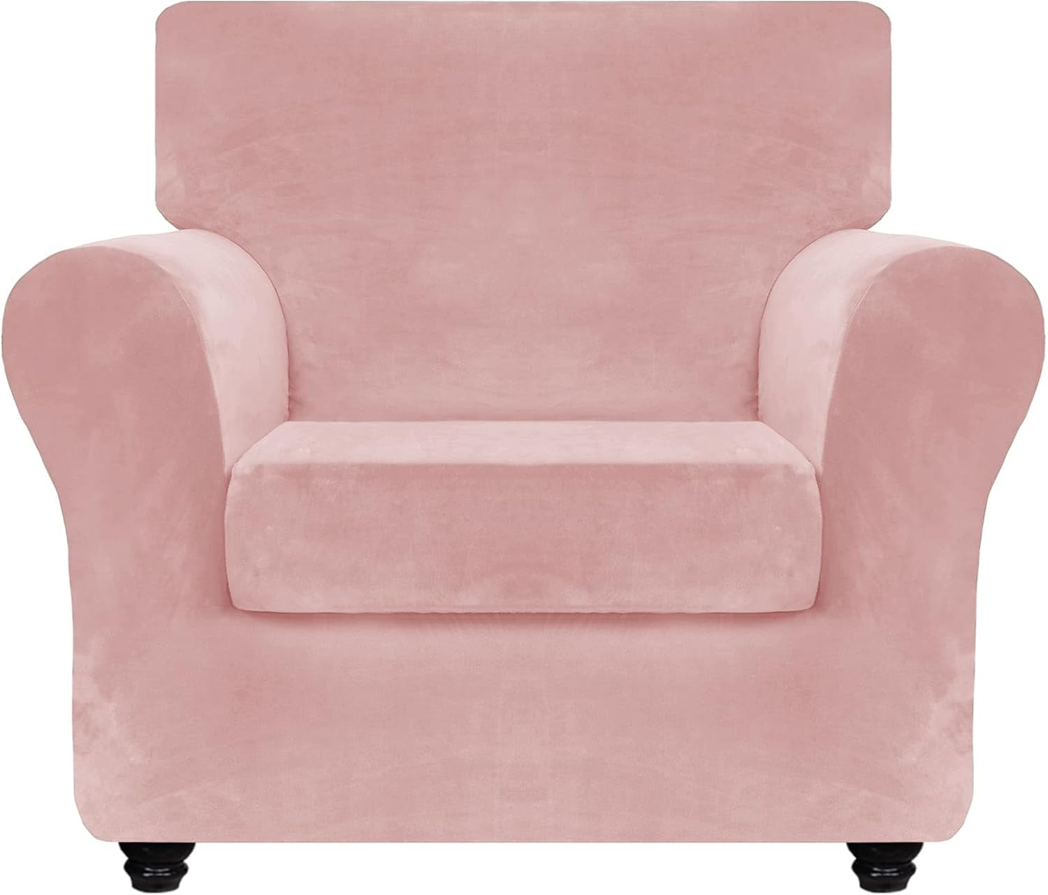 ZNSAYOTX Velvet Chair Slipcovers, Special 2 Piece Stretch Chair Covers for Livin...
