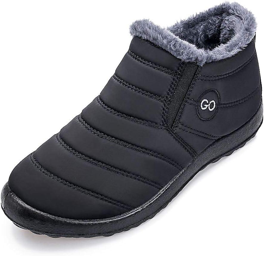 HARENCE Snow Boots, Special Winter Boots with Comfortable Warm Fur Lining, Innov...