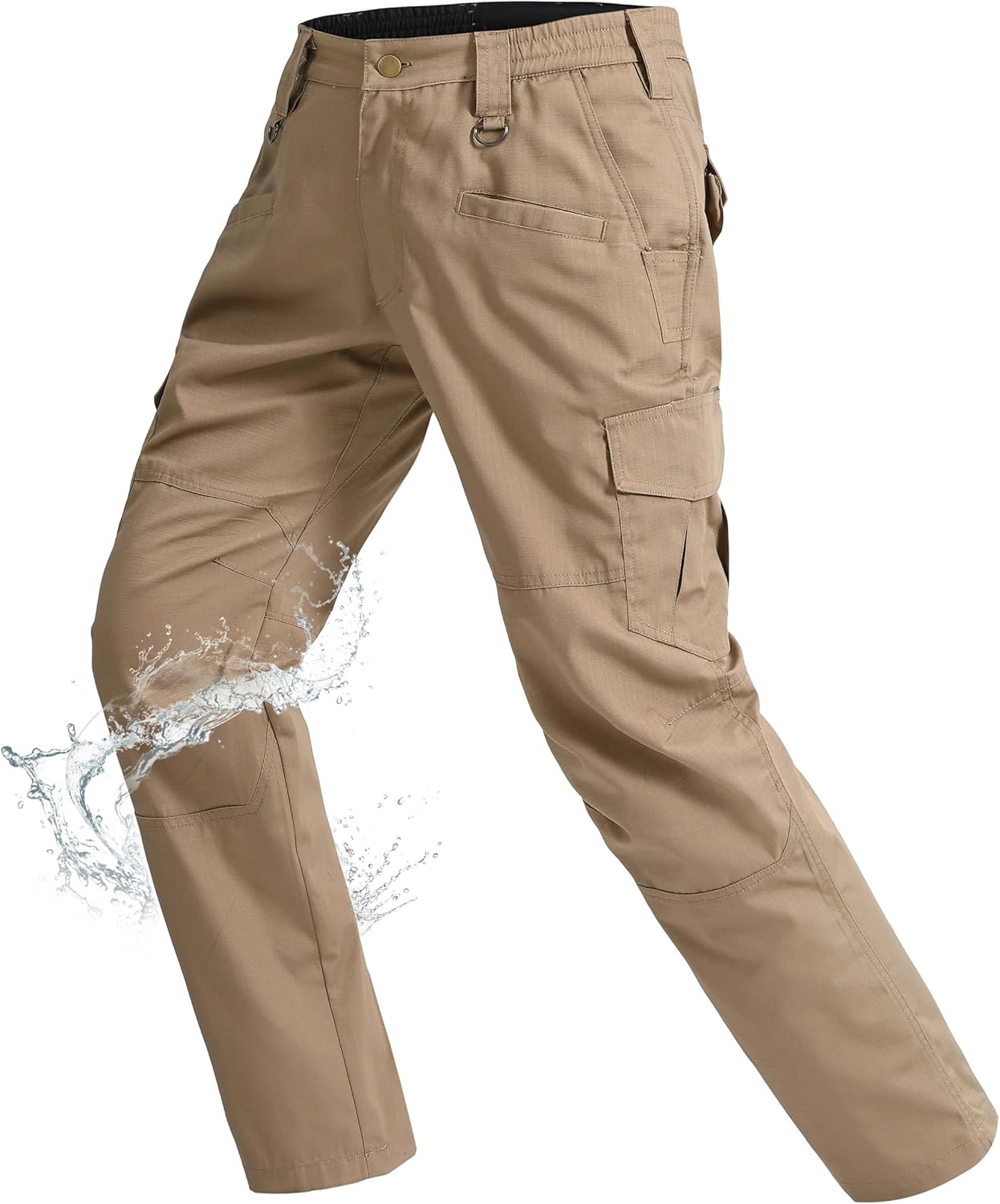 Rapoo Ripstop Water Resistant Cargo Tactical Pants for Men EDC Hiking Work Milit...