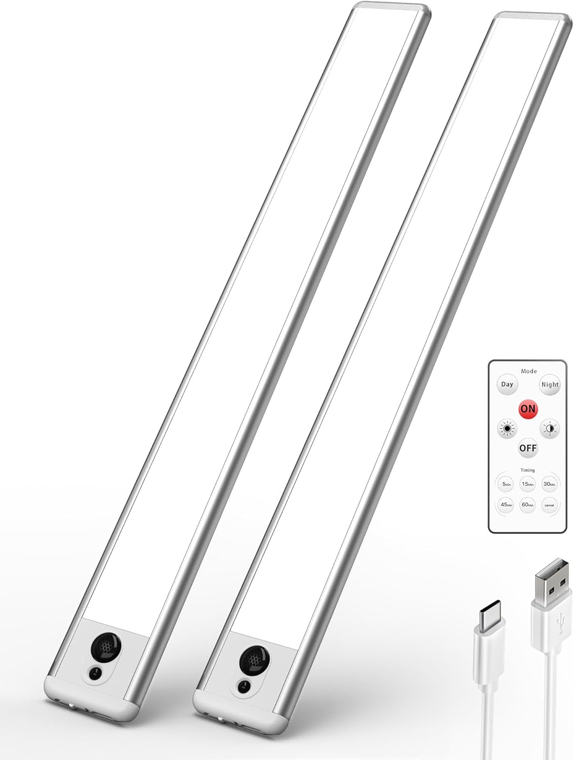 EZVALO Under Cabinet Lights, 66 LEDs Motion Sensor Light Indoor Dimmable, 4000mA...