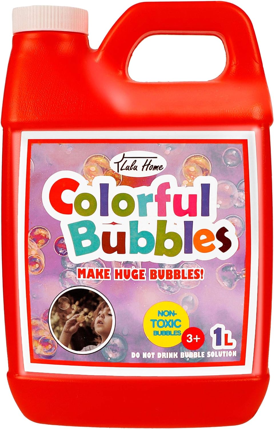 Lulu Home Concentrated Bubble Solution, 1 L/ 33.8 OZ Refill for Kids Bubble Mach...