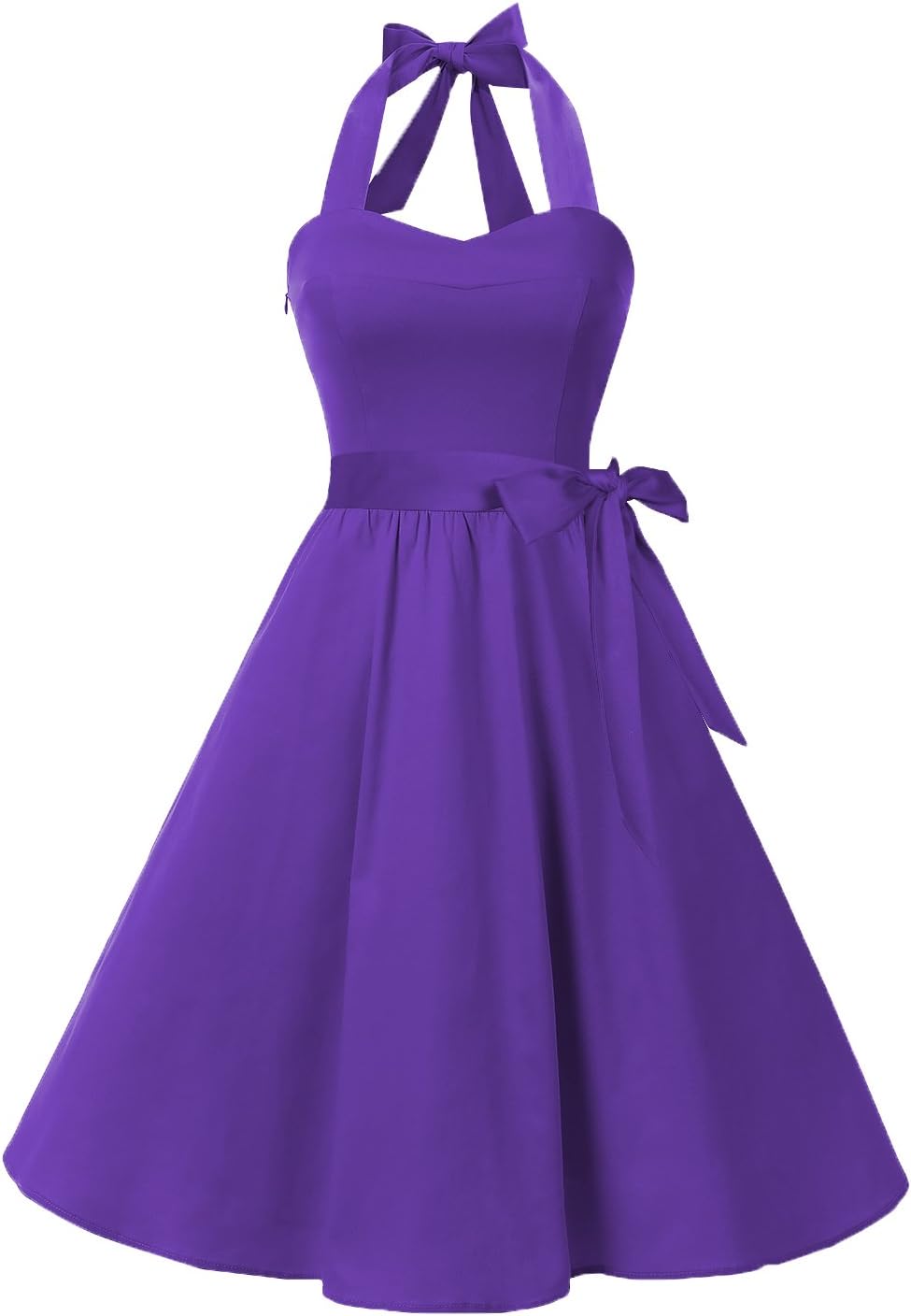 Topdress Women'sVintage Polka Audrey Dress 1950s Halter Retro Cocktail Dress X-L...