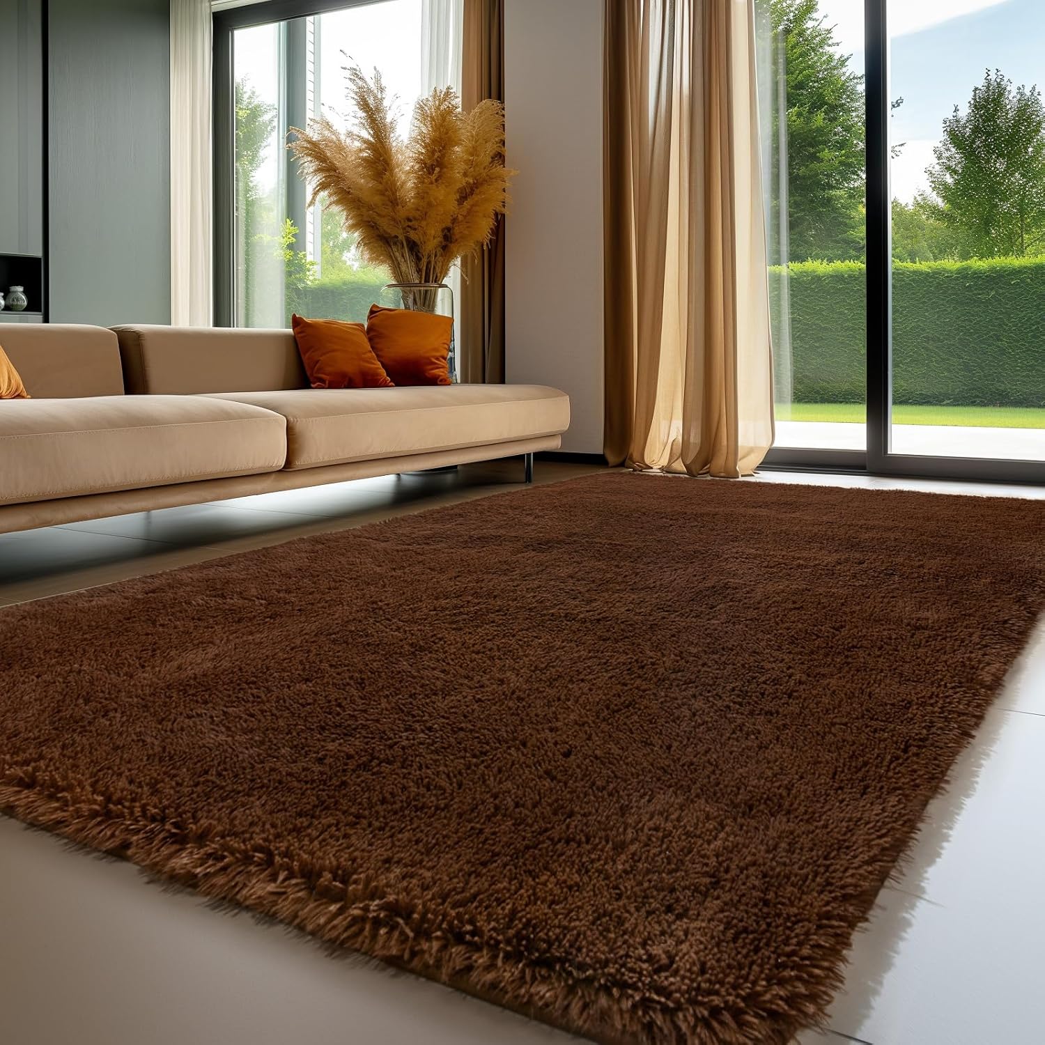 Sour Lemon Area Rugs, Special Large Area Rug Shag Shaggy Carpet, Innovative Soft...