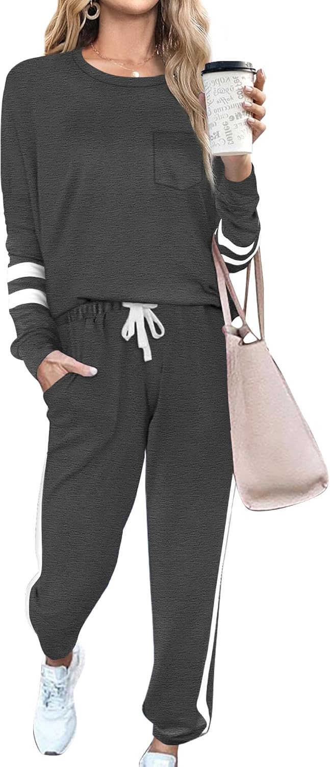 RUBZOOF Sweatsuits for Women Sets 2 Piece Outfits Casual Lounge Sets Two Piece S...