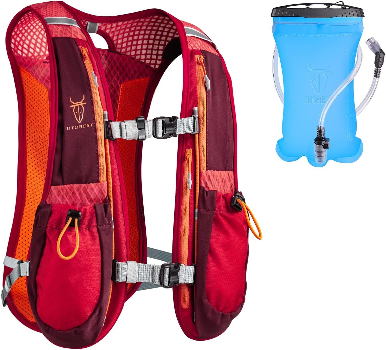 UTOBEST Running Vest Running Backpacks Lightweight Functional Hydration Pack 5L,...