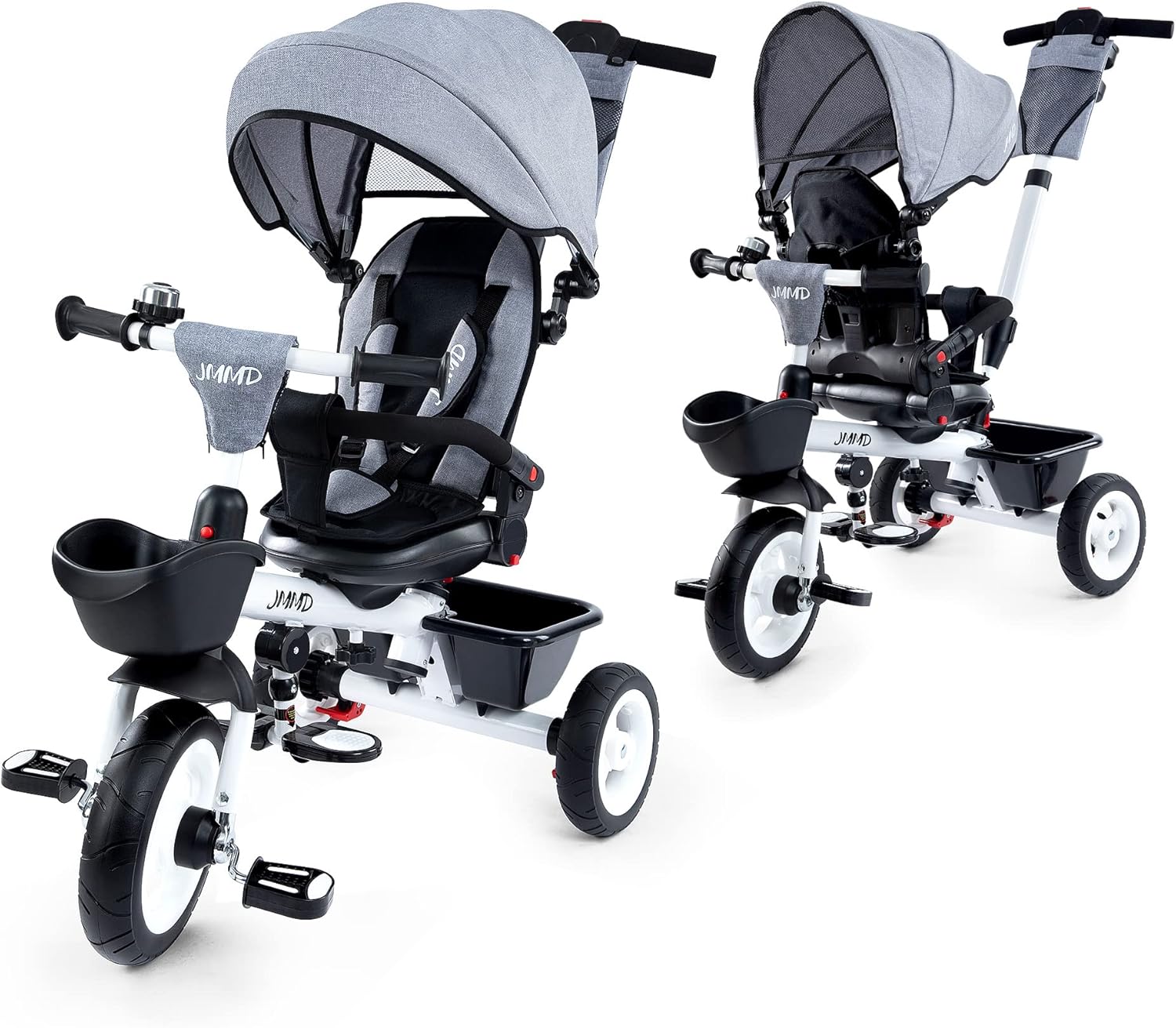 JMMD Baby Trike, Special Kids Tricycle with Adjustable Push Handle, Innovative 6...