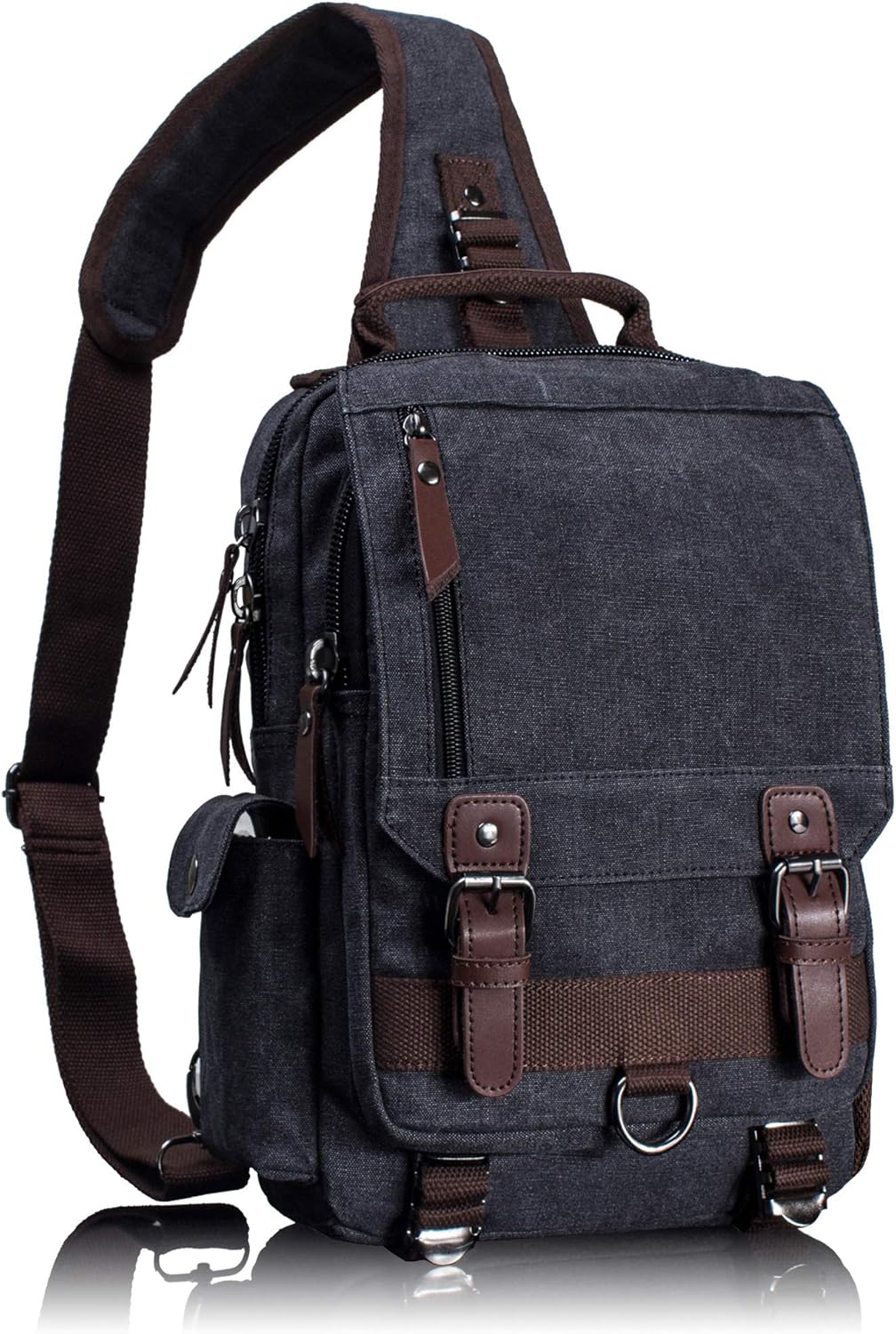 Leaper Retro Crossbody Bag, Special Canvas Messenger Bag for Men Women, Innovati...