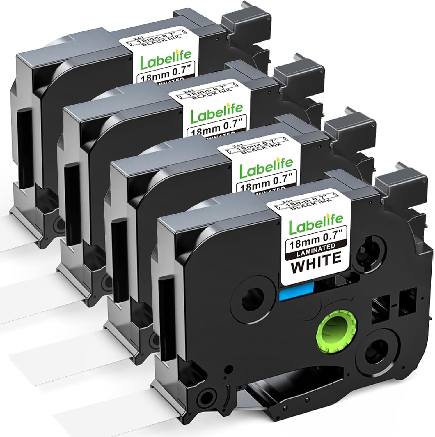 Labelife 18mm Label Tape, Special Replacement for Brother P Touch TZe TZ Tape, H...