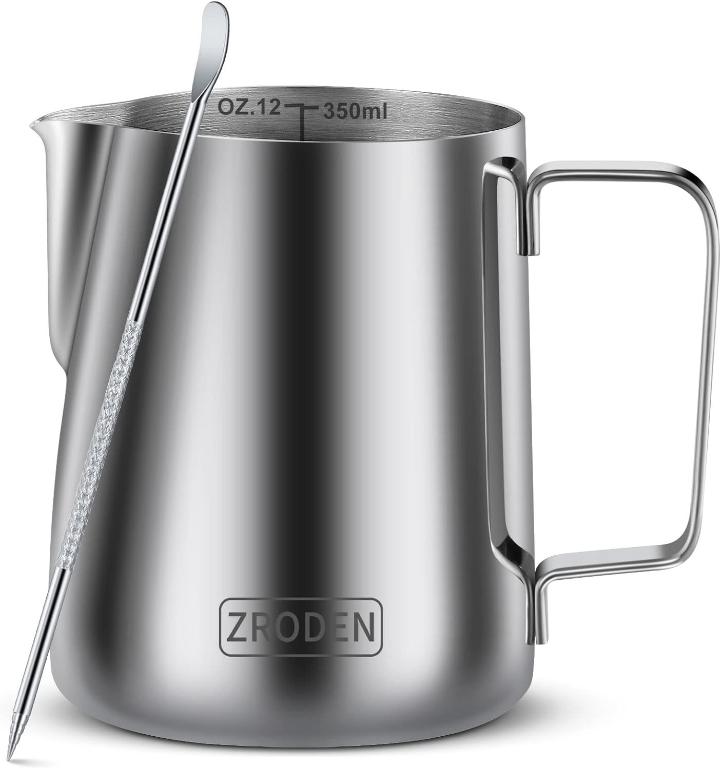 Stainless Steel Milk Frothing Pitcher, Special Espresso Steaming Pitcher for Bar...