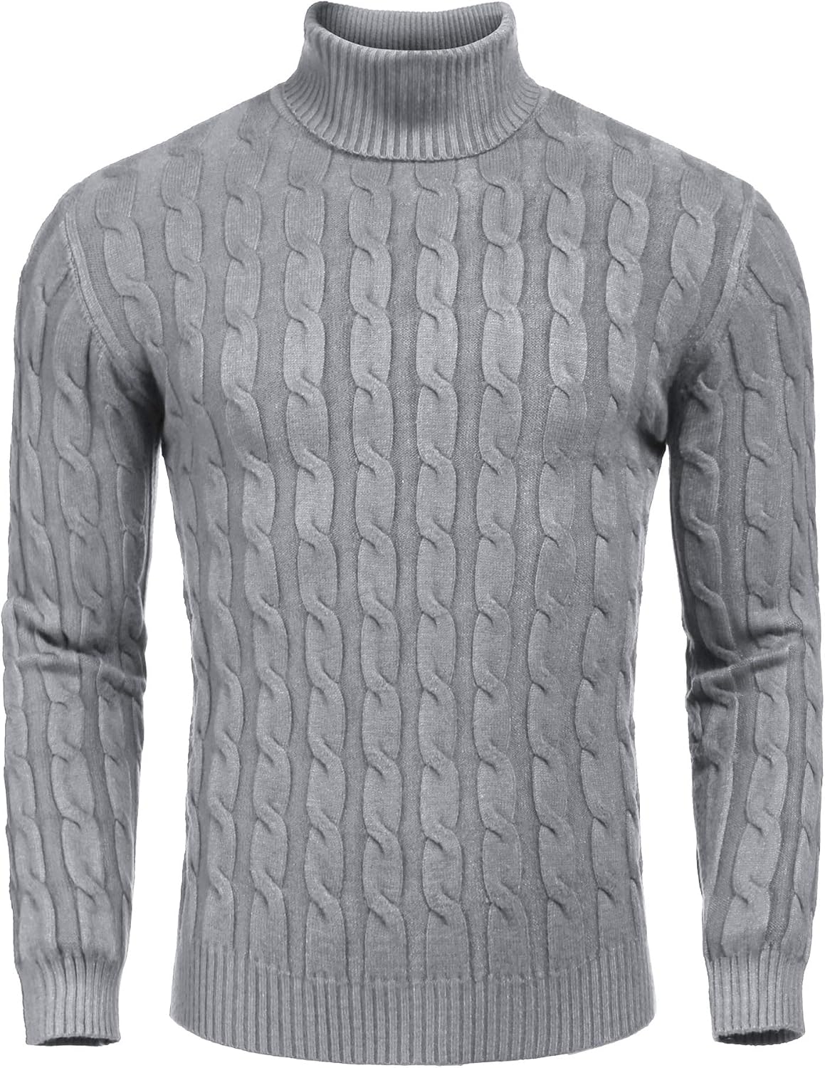 COOFANDY Men's Sweater, Special Slim Fit Turtleneck Sweater, Innovative Casual K...