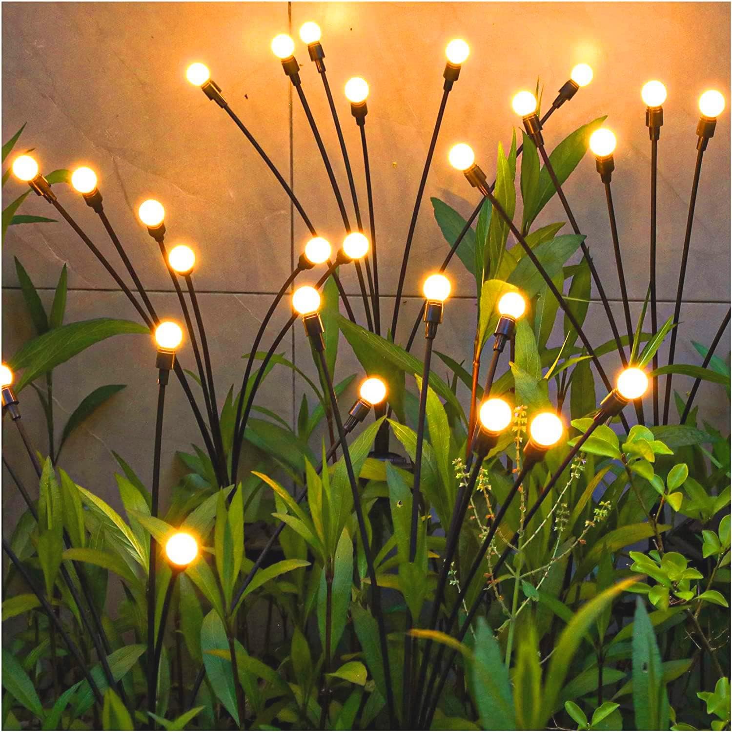 TONULAX Garden Lights - New Upgraded Solar Swaying Light, Sway by Wind, Outdoor,...