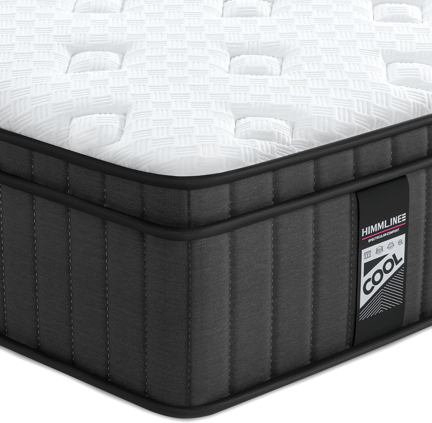 Queen Mattress, 12 Inch Hybrid Mattress, Gel Memory Foam and Pocket Spring Queen...
