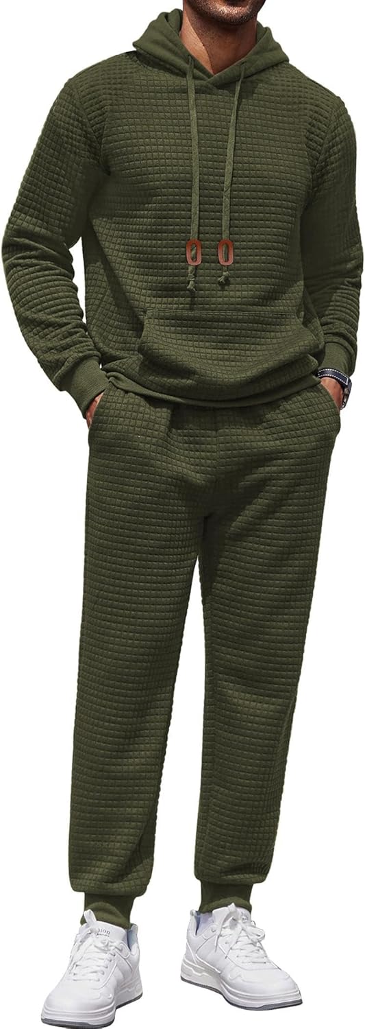 COOFANDY Men's Tracksuit, Special 2 Piece Hoodie Sweatsuit Sets, Unique Casual A...