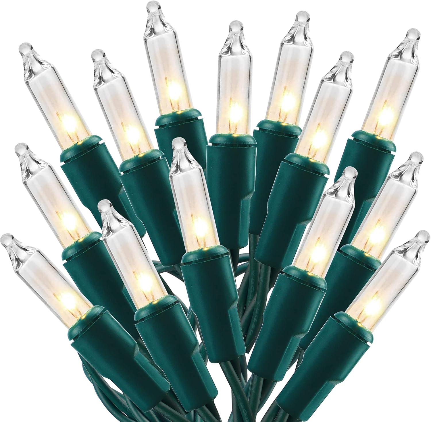 Christmas Lights, 150 Count 33 FT Christmas Mini String Lights, Green Wire Fairy...