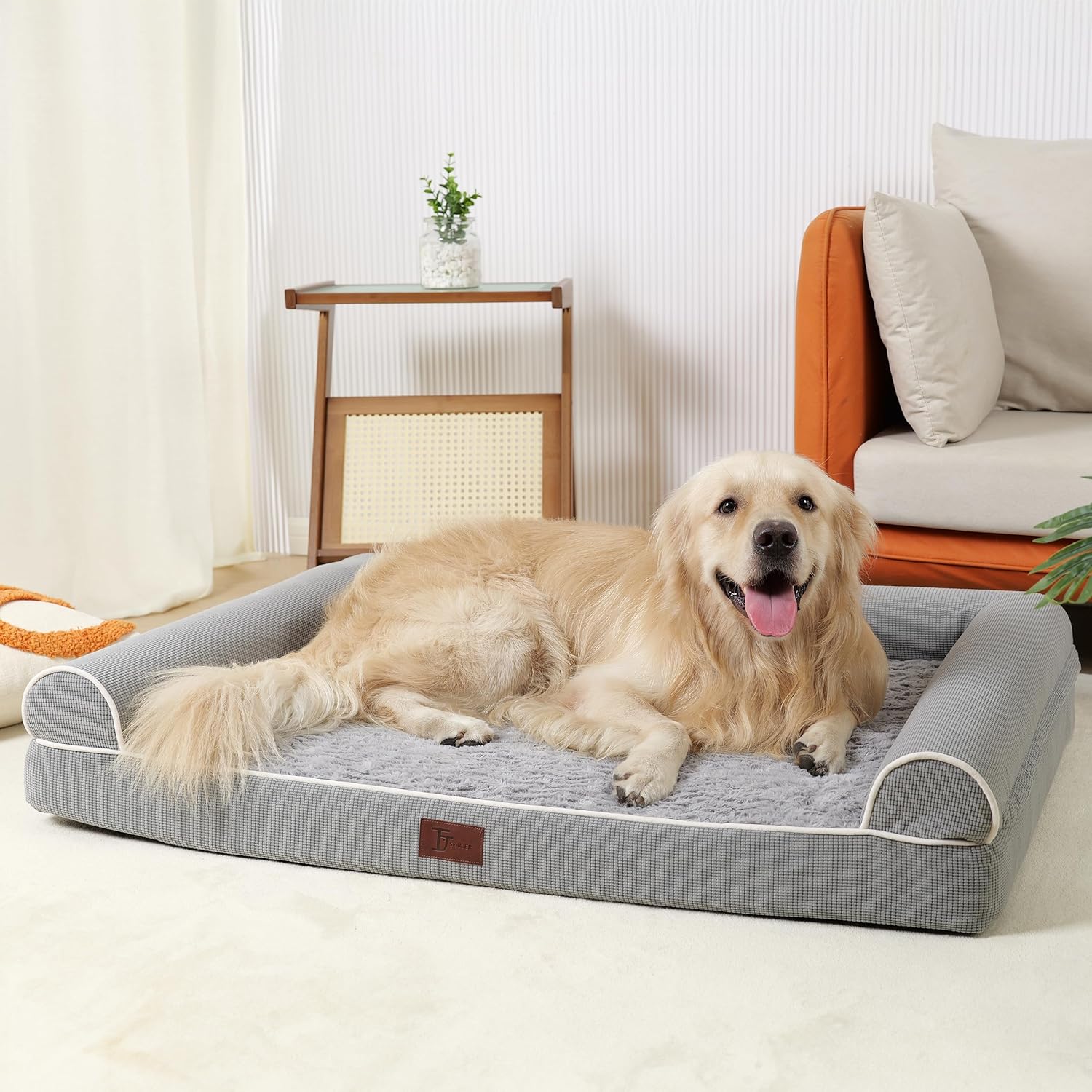 Orthopedic Dog Beds for Large Dogs, Special Waterproof Lined Egg Crate Foam Pet...