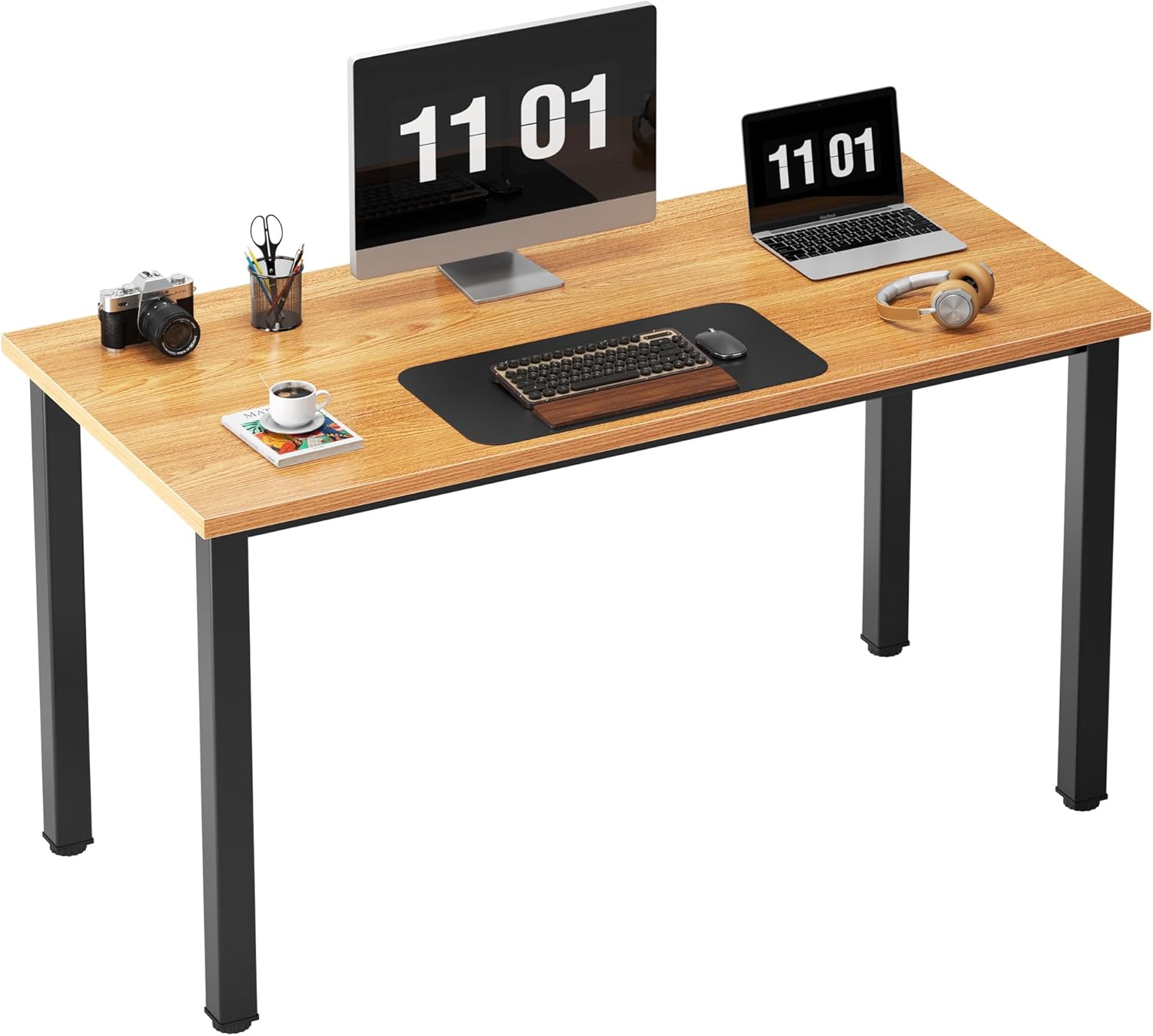 Need Computer Desk, 47 inch Home Office Desk, Modern Simple Style Home Office Ga...