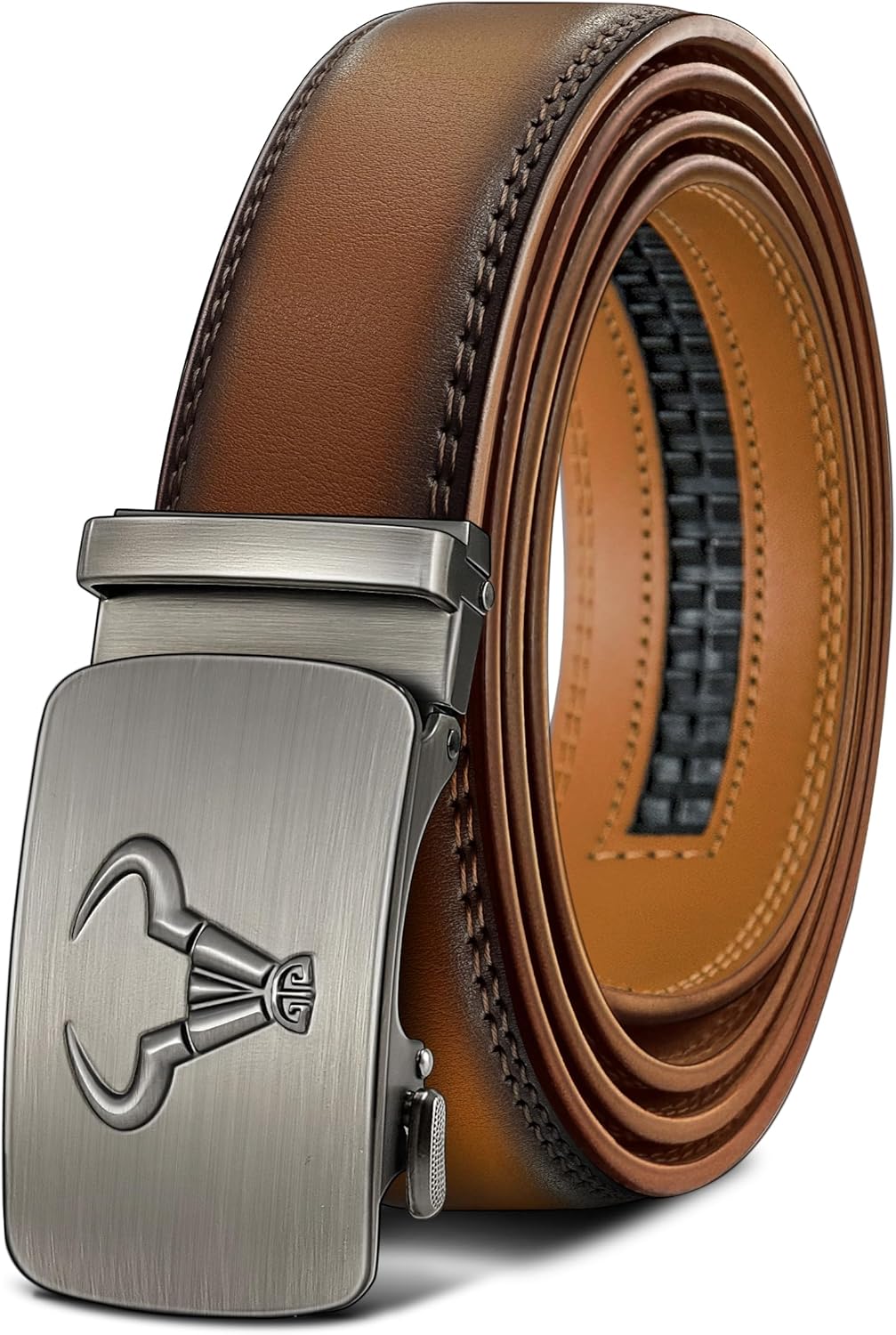 BULLIANT Men's Belt, Special Brand Ratchet Belt of Genuine Leather for Gift Men...